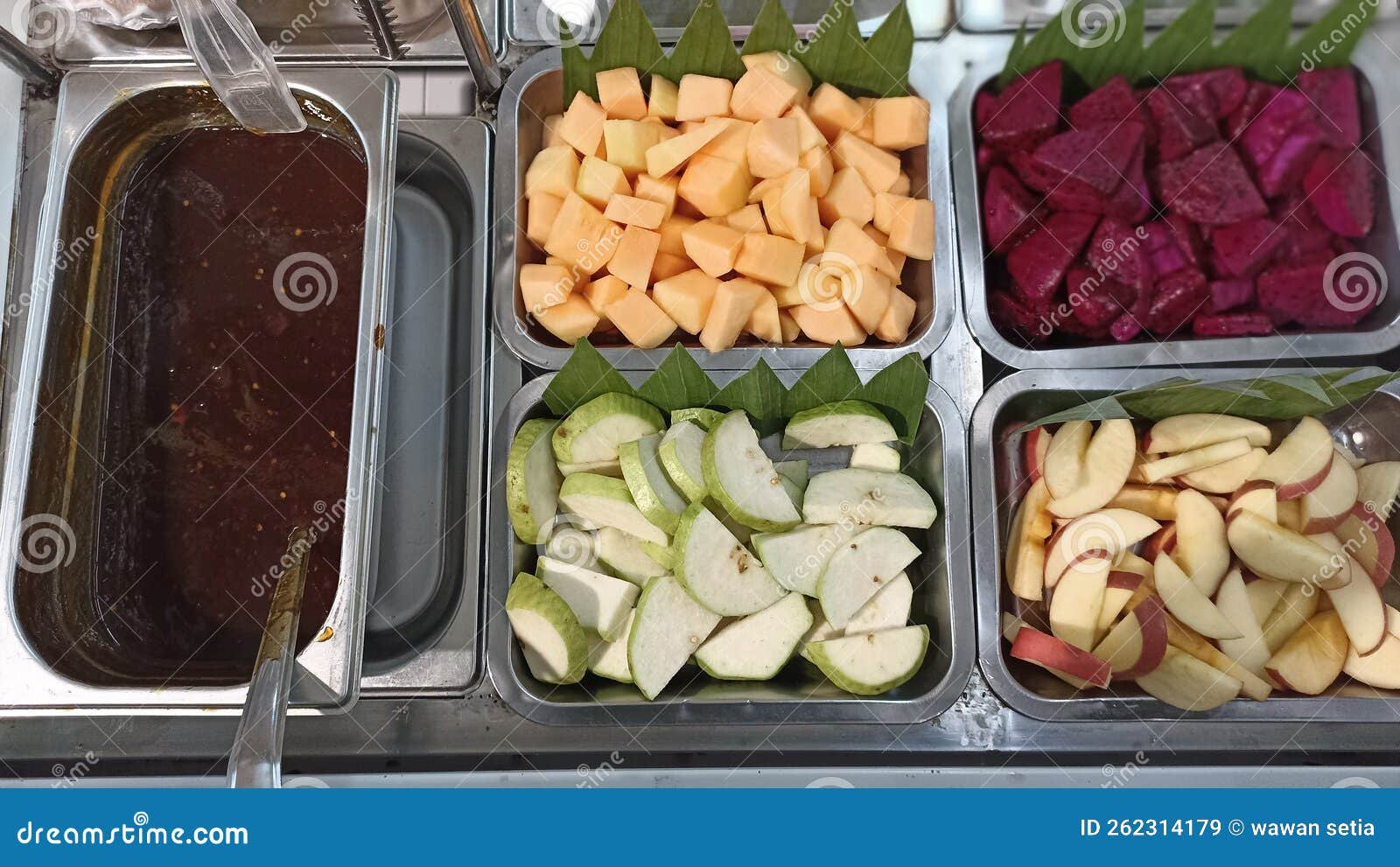 Display of Spicy Fruit Salad Stock Image Image of salad, fish 262314179