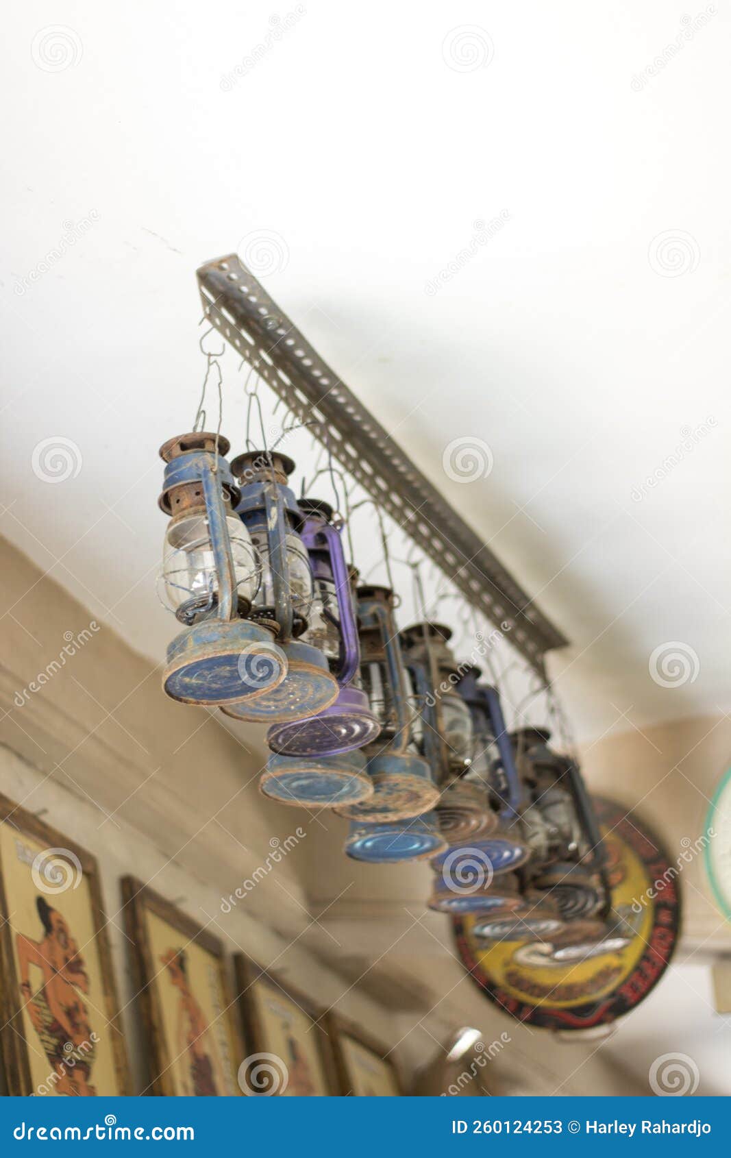 Display of Traditional Lamp from Indonesia, Called Teplok Stock Image Image of decorative
