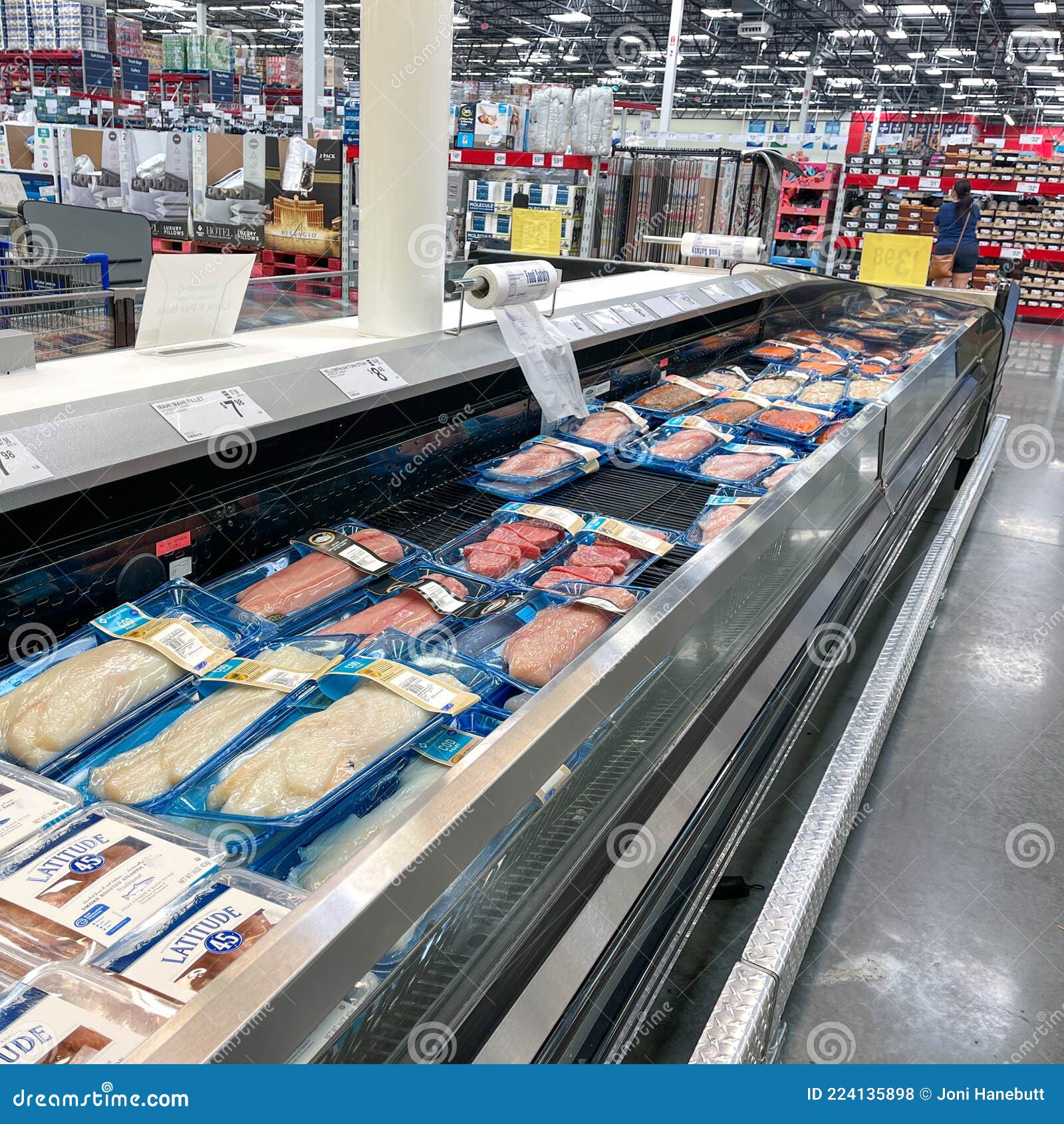 A Display of Various Fish in the Seafood Department of a Sams Club  Wholesale Store Editorial Stock Photo - Image of fresh, closeup: 224135898