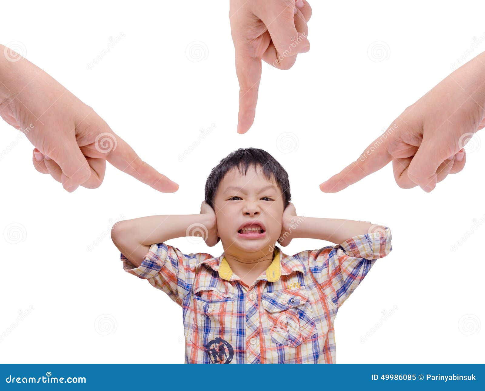 Child Covering His Ears Stock Photo 20388972