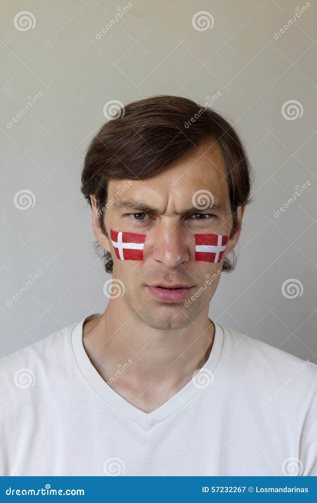 Displeased Danish Sports Fan Stock Image - Image of scandalized ...