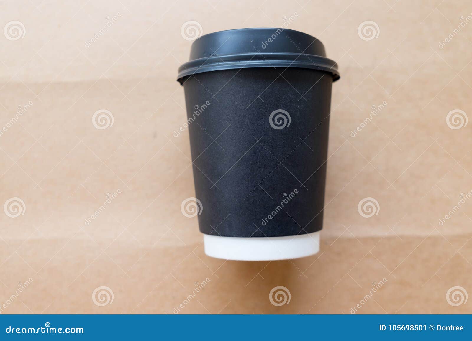 Disposable Black Plastic Cup with a Lid Stock Image Image of mockup