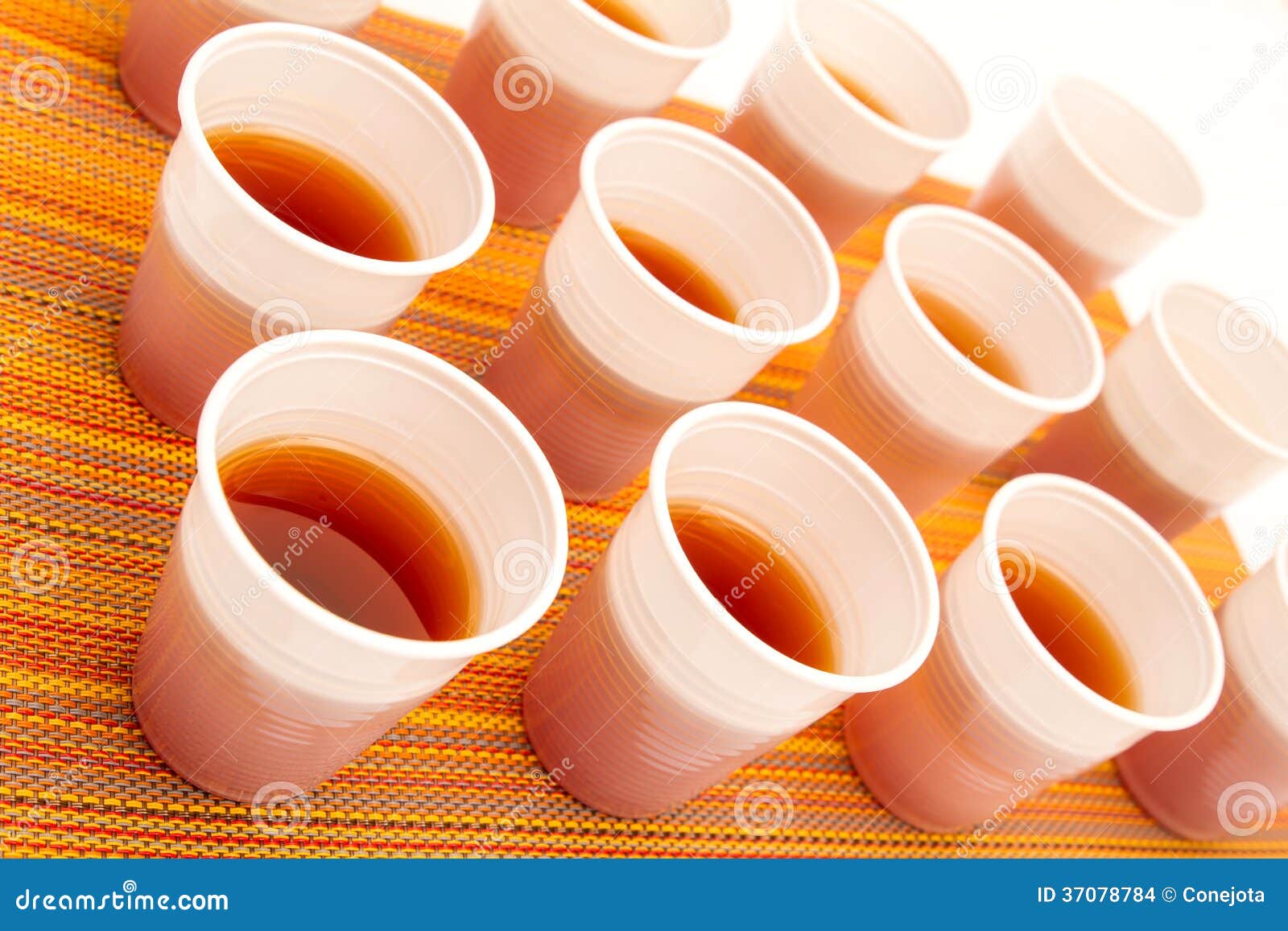 Disposable cups with tea stock photo. Image of coffee 37078784