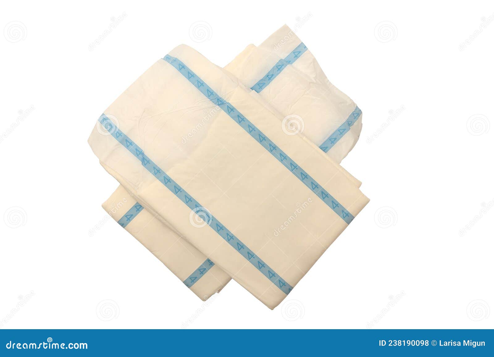 Disposable Diapers for Adults. Diapers for Urinary Incontinence Stock