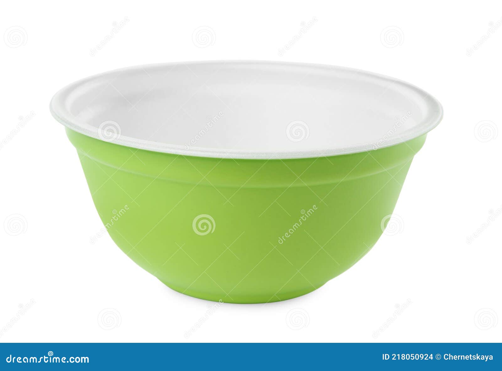 Disposable Green Plastic Bowl Isolated on White Stock Photo Image of bowl, plastic 218050924