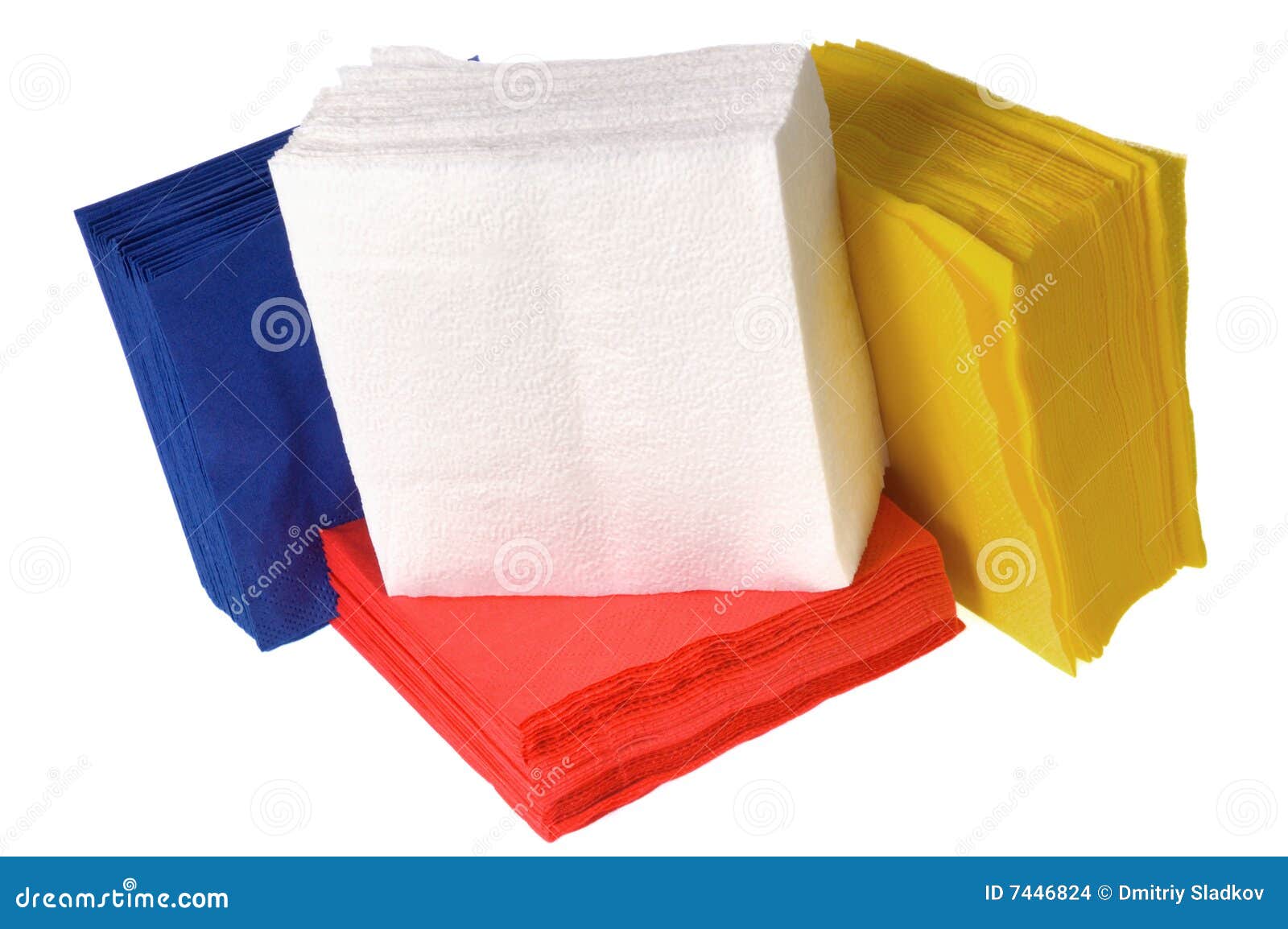 Disposable paper napkins stock photo. Image of domestic 7446824