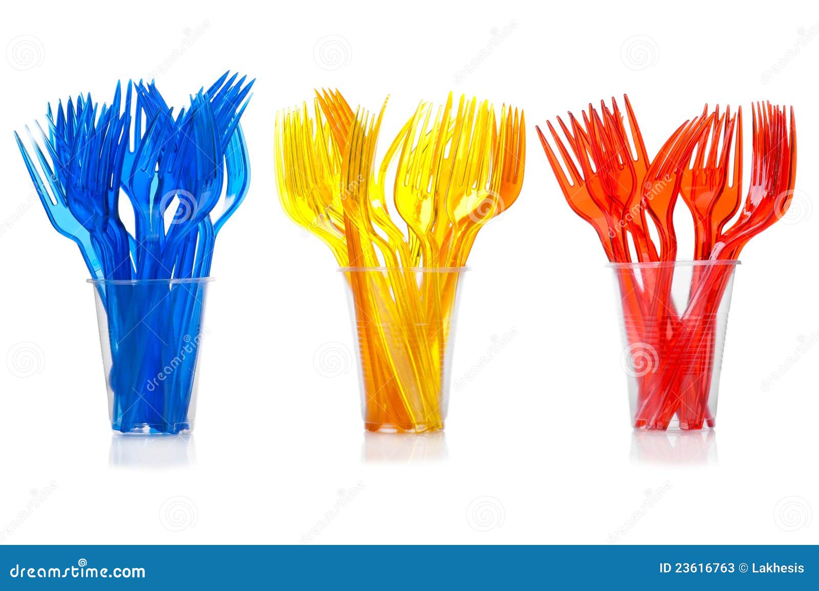 Disposable plastic forks stock image. Image of plastic 23616763