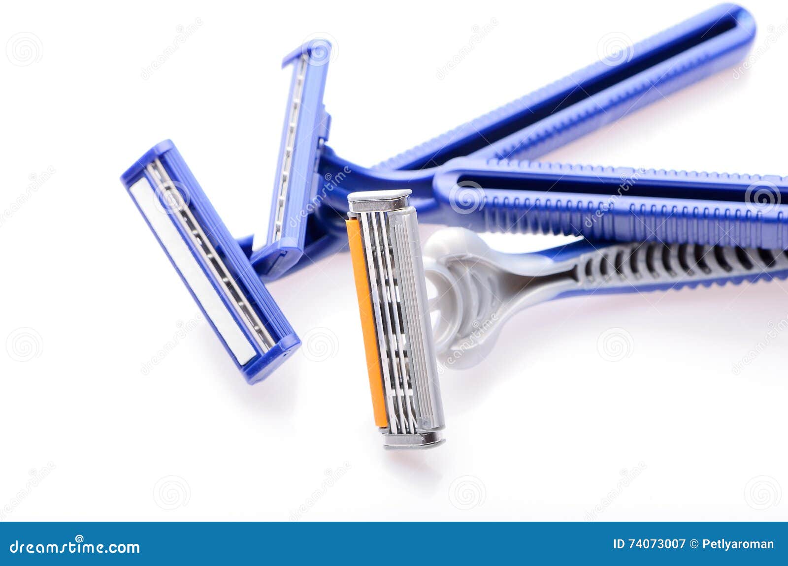 Disposable Razor on an Isolated White Background Stock Image Image of