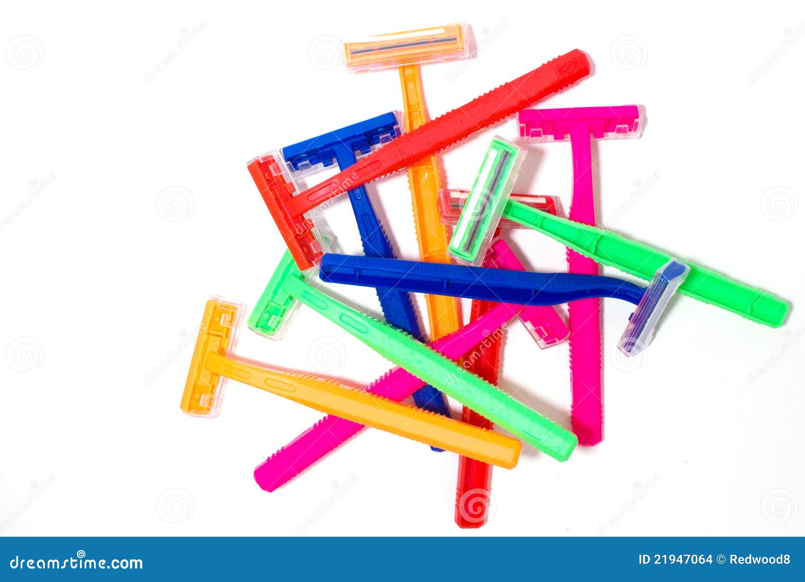 Disposable Twin Blade Razors Stock Photo Image of orange, pink 21947064