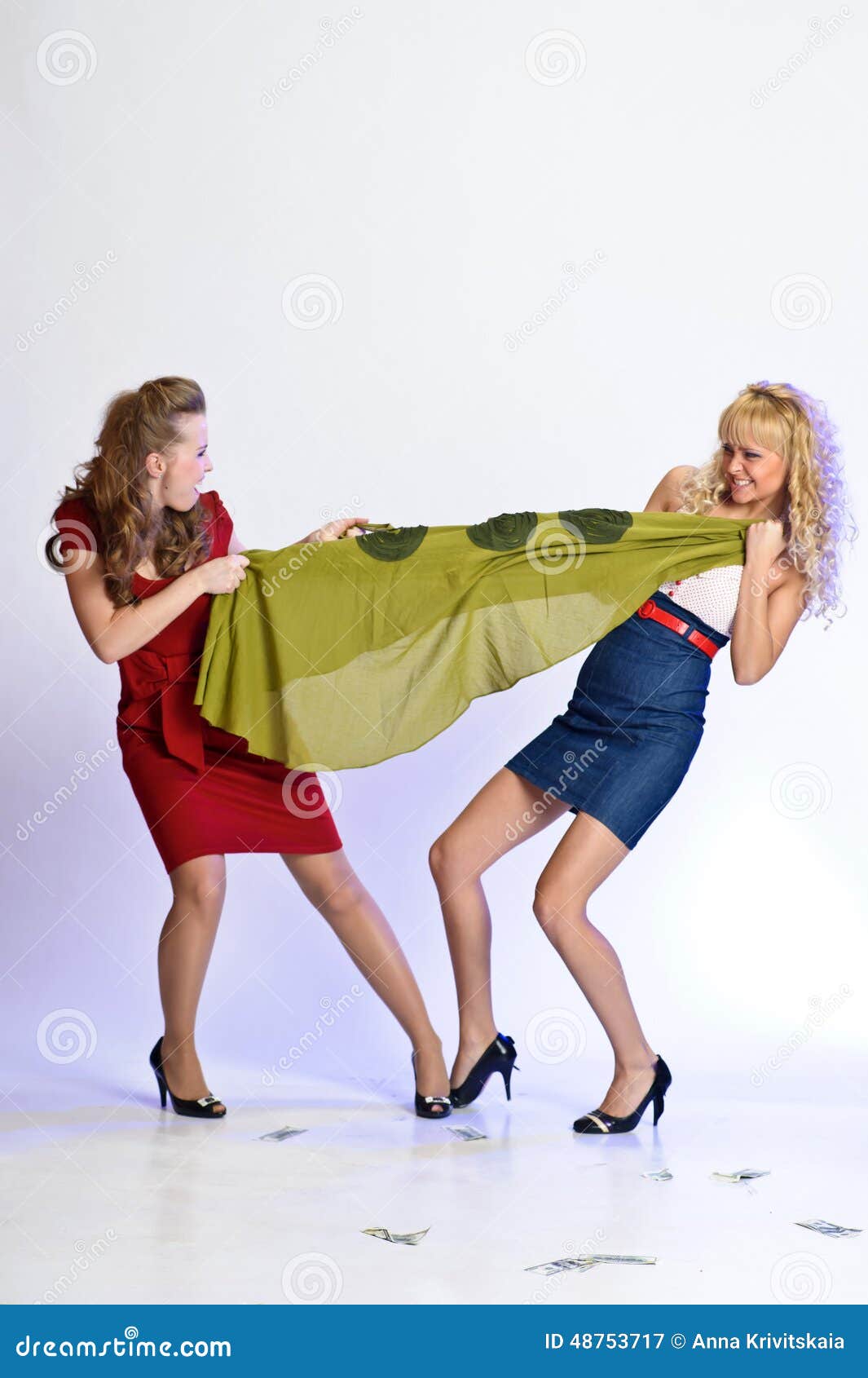 Girls Fighting In Dresses