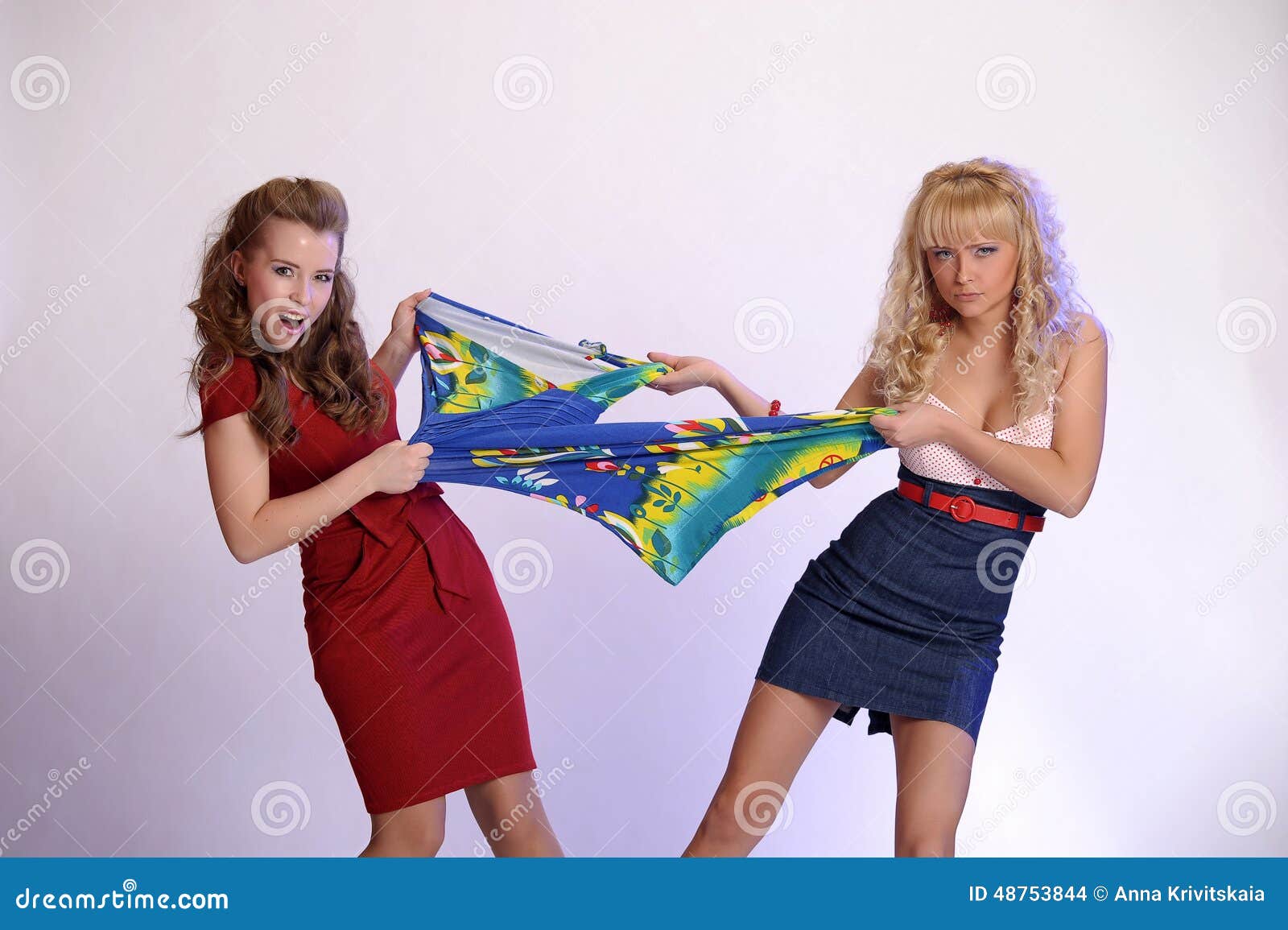 Girls Fighting In Dresses