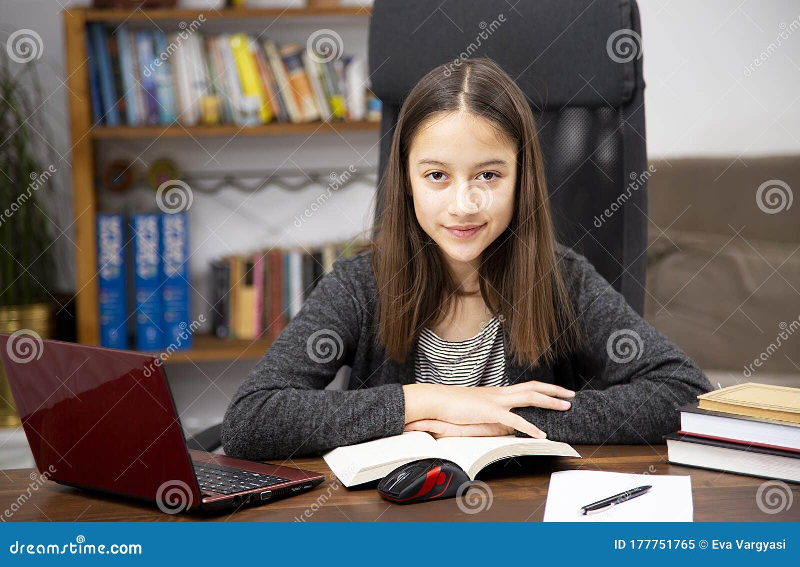 Distance Learning, Home School Stock Image Image of desk, caucasian