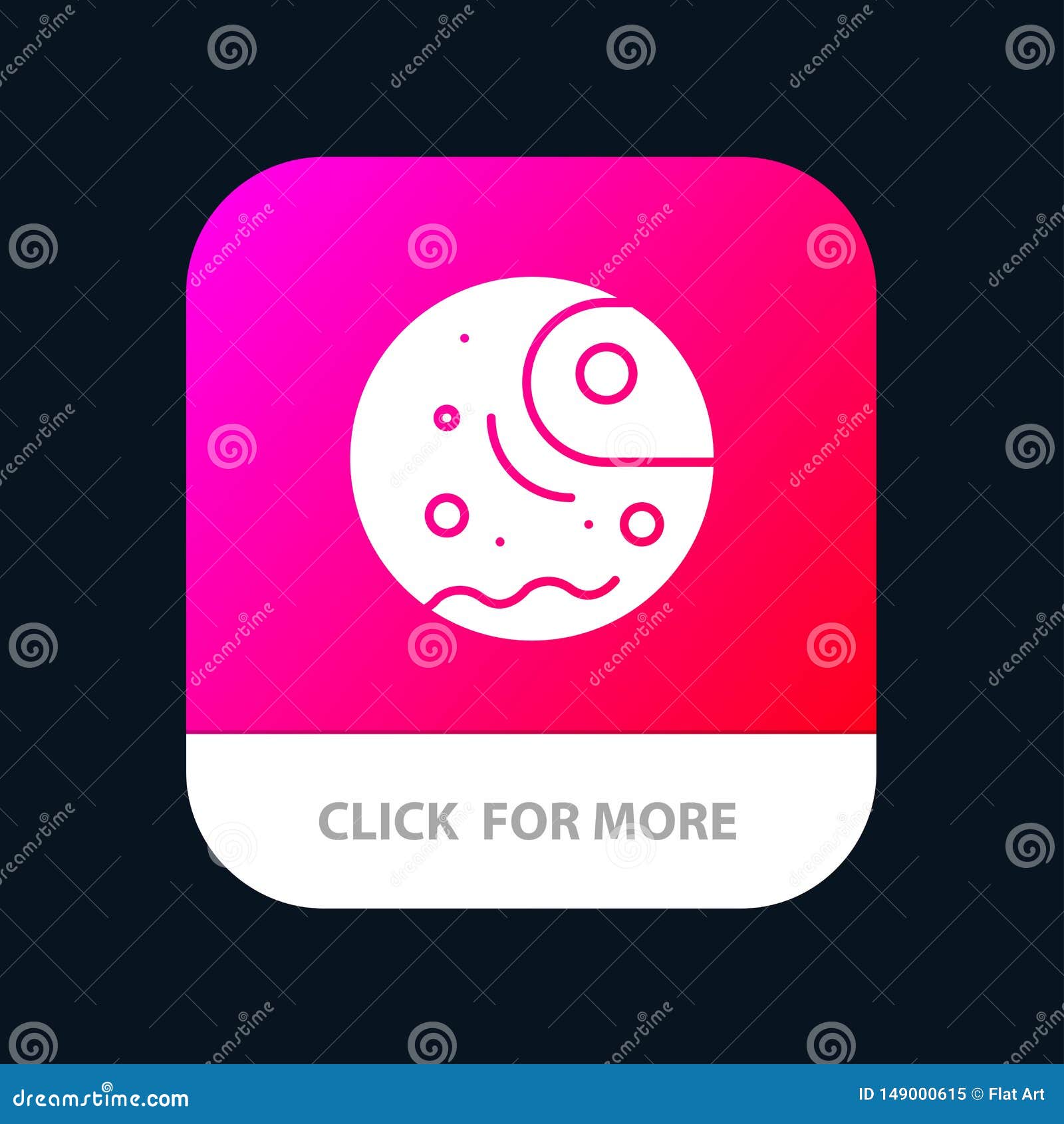Distant Gas Giant Planet Mobile App Button Android And Ios Glyph Version Stock Vector Illustration Of Dust Magic