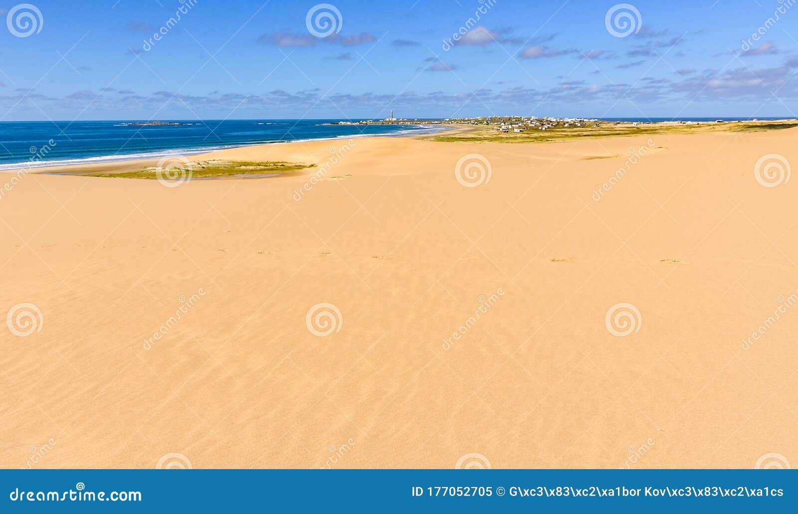 distant view of cabo polonio, uruguay