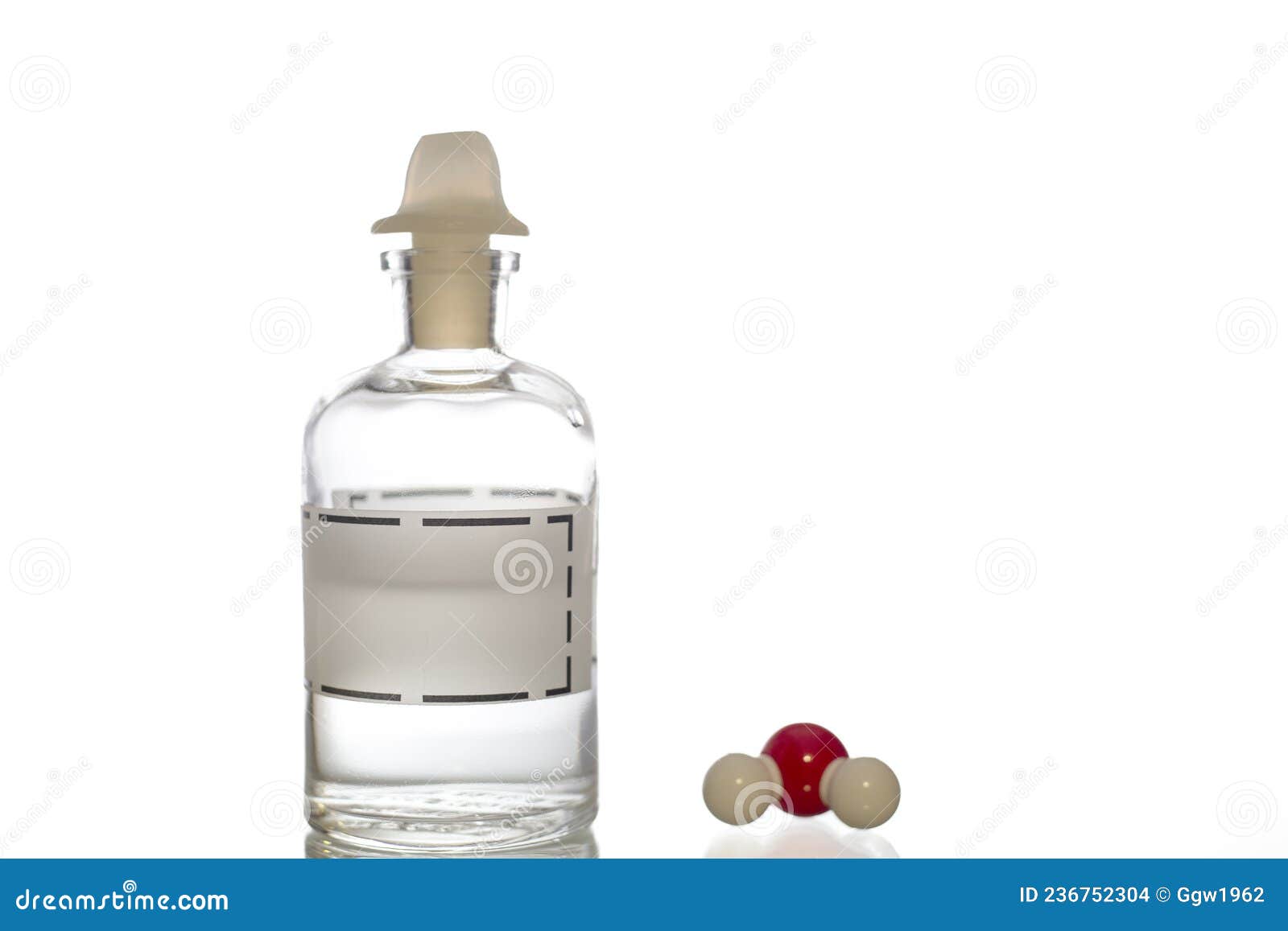 Distilled Water in a Reagent Bottle Stock Photo Image of college