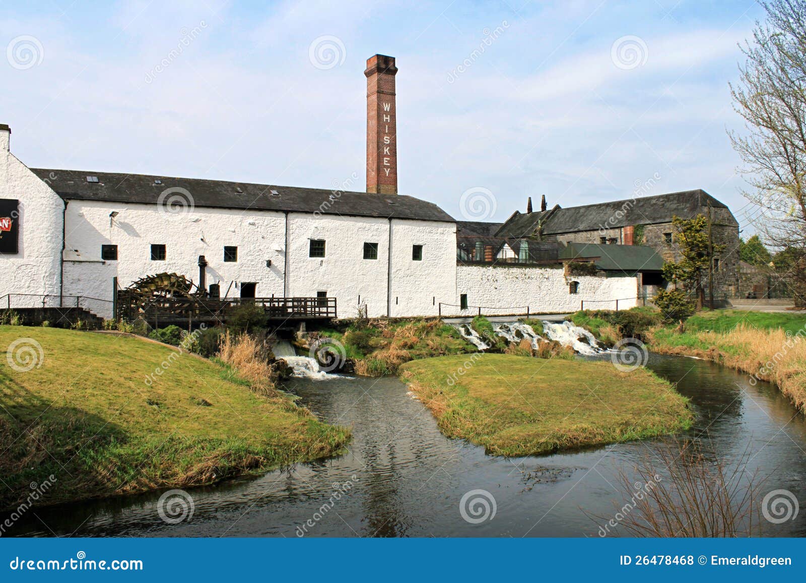 Distillery at Kilbeggan stock photo. Image of wheel, chimney 26478468