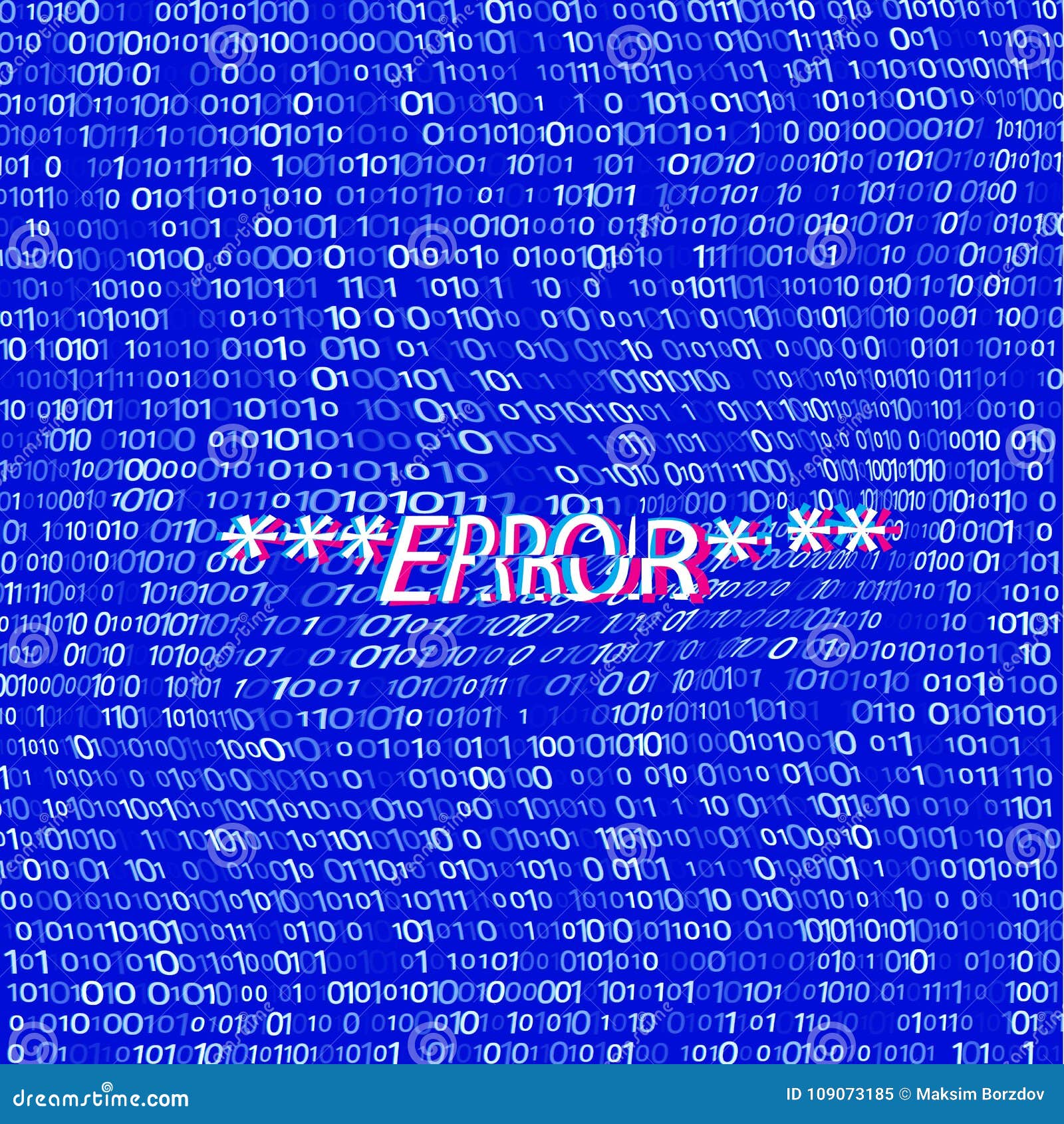 Distorted Binary Code On Blue Stock Vector Illustration Of Number Coding Distorted Binary Code On Blue Stock Vector Illustration Of Number Coding