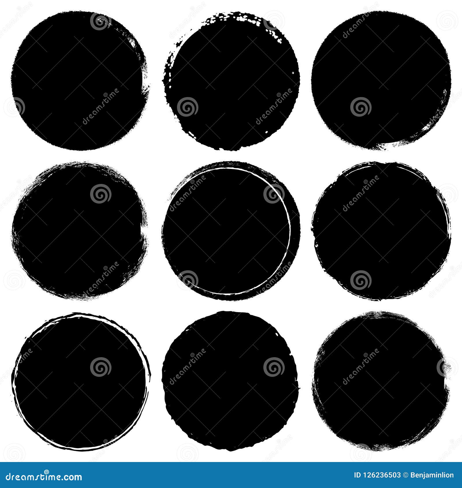 Bold Circle Stamps stock vector. Illustration of insignia - 126236503