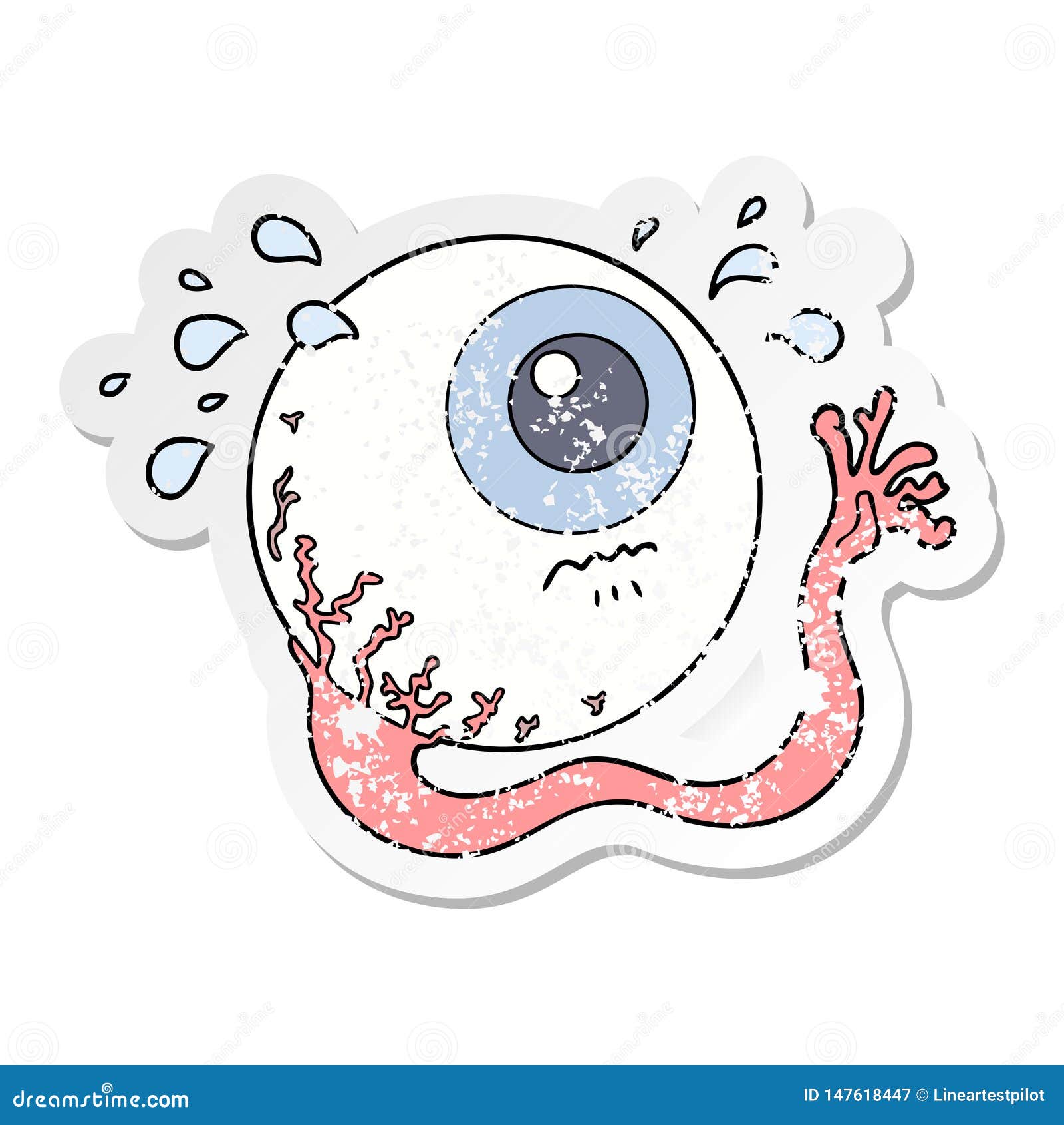 Tired Eye - Eyeball - Sticker