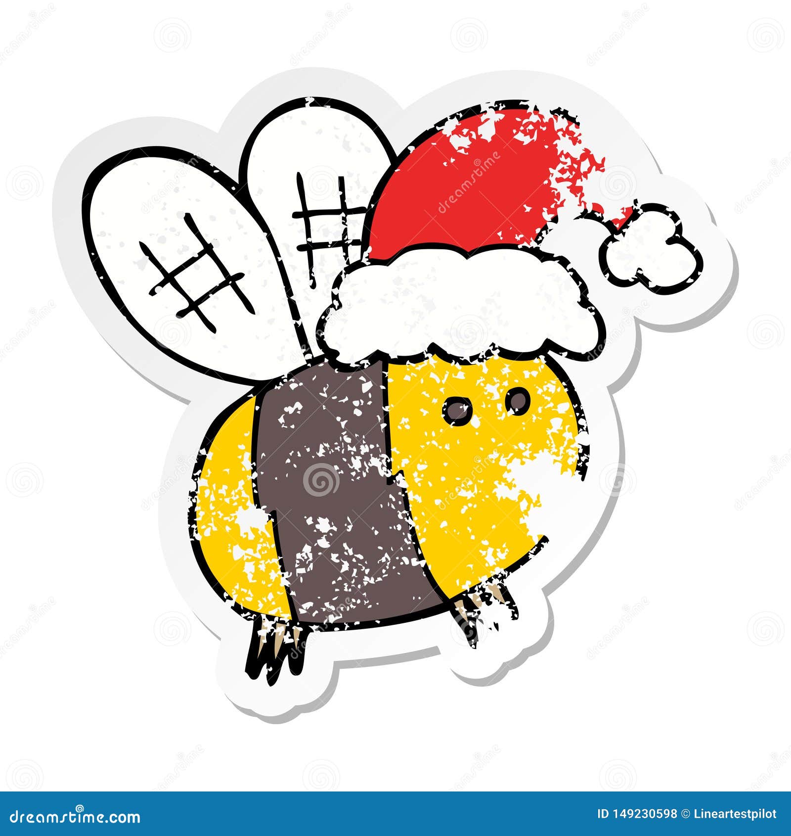cartoon bee red hat cartoon bee red hat