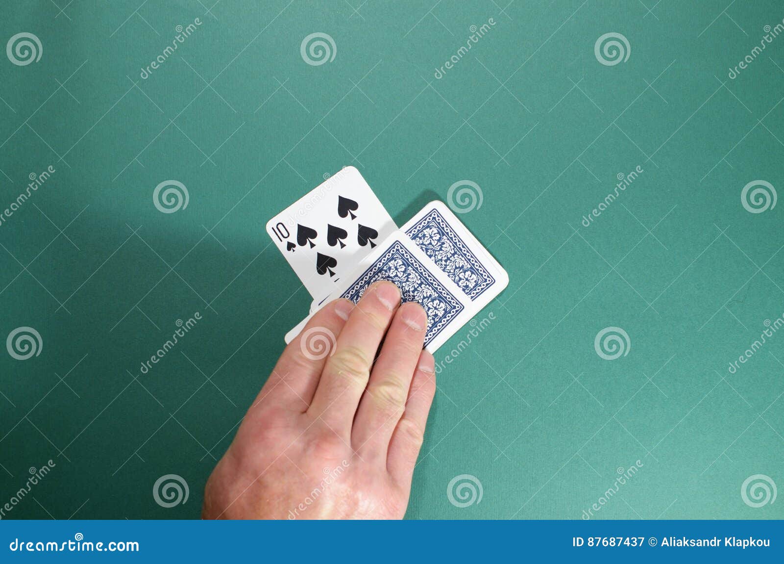 The Distribution of Playing Cards. Stock Image - Image of rate, table ...