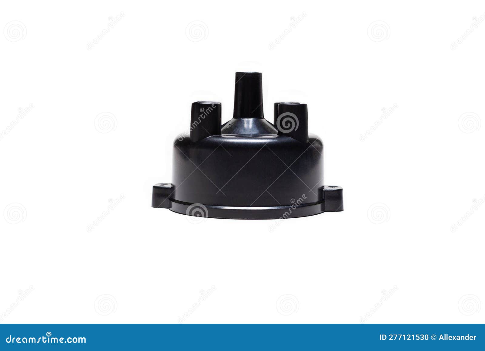 Distributor cap on white stock photo. Image of spark 277121530