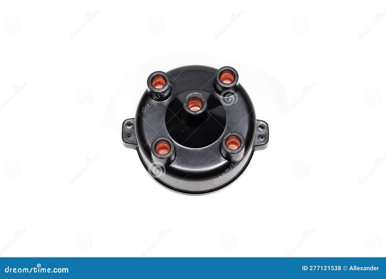 Distributor cap on white stock photo. Image of automotive 277121538