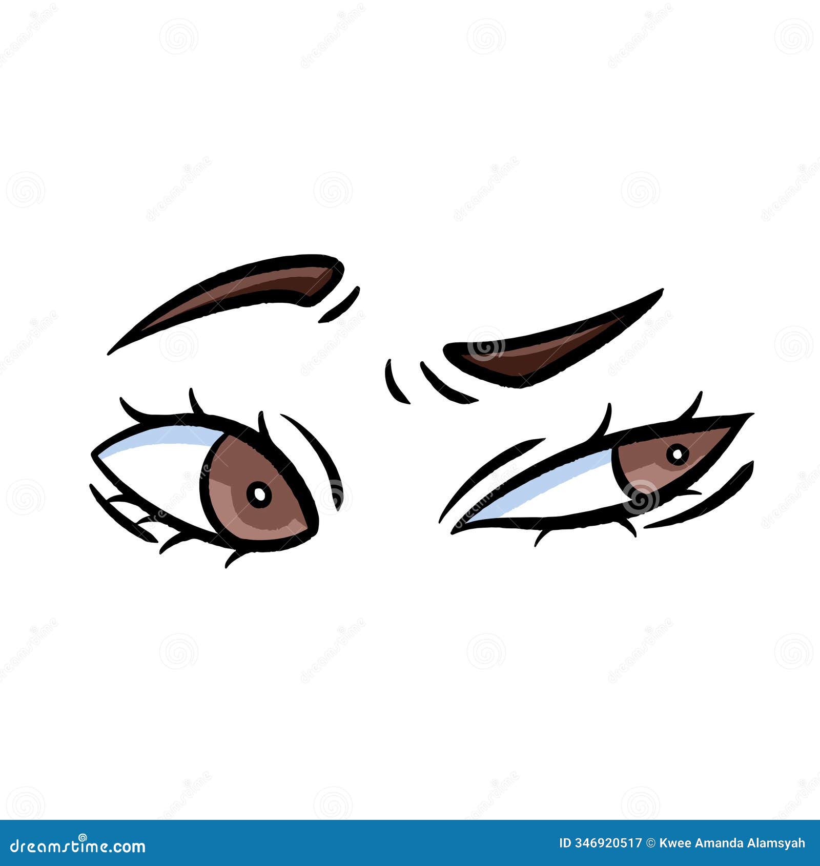 distrust eye  drawing