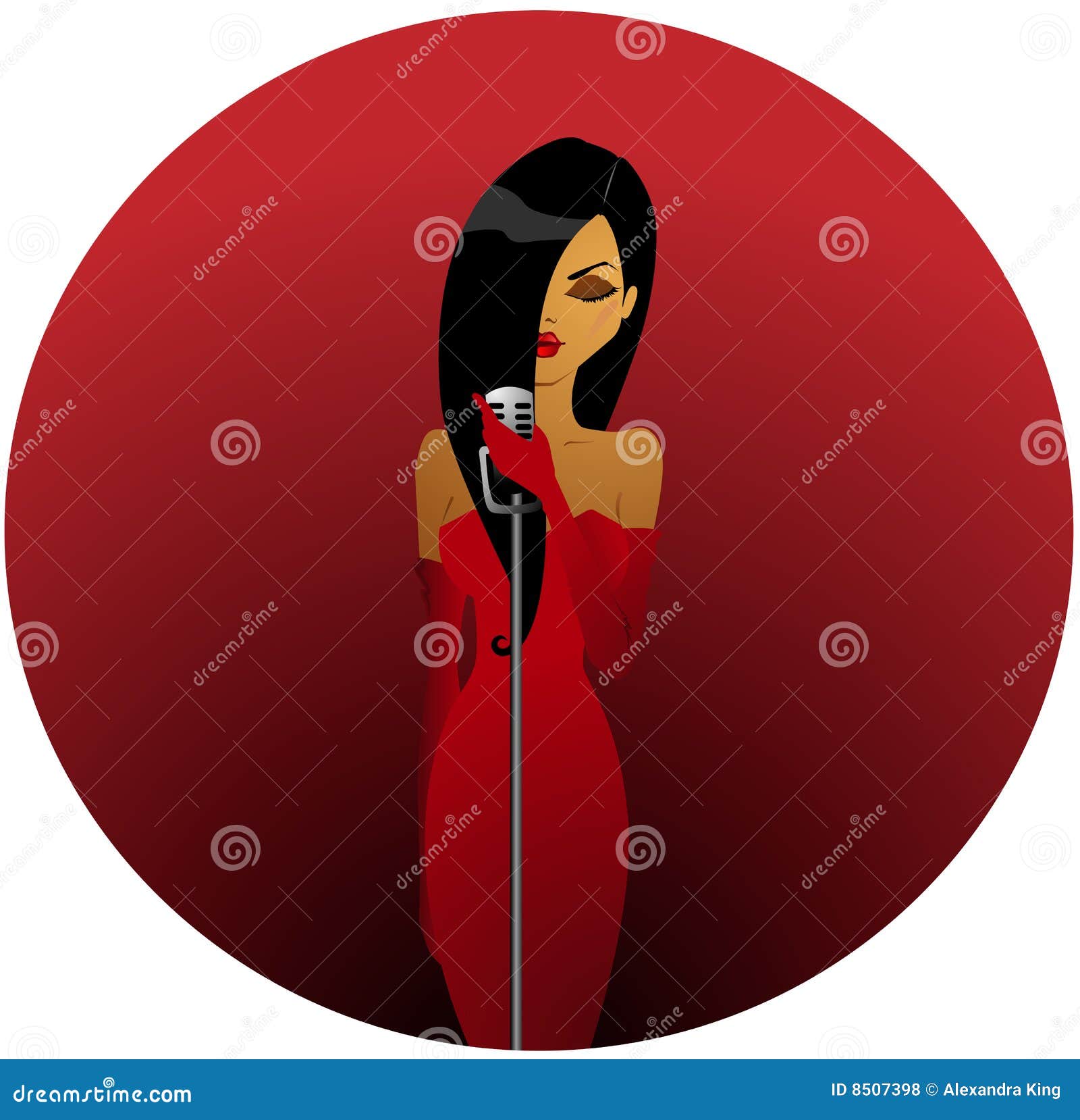 Diva in red stock vector. Illustration of gorgeous, club - 8507398 Diva in red stock vector. Illustration of gorgeous, club - 8507398