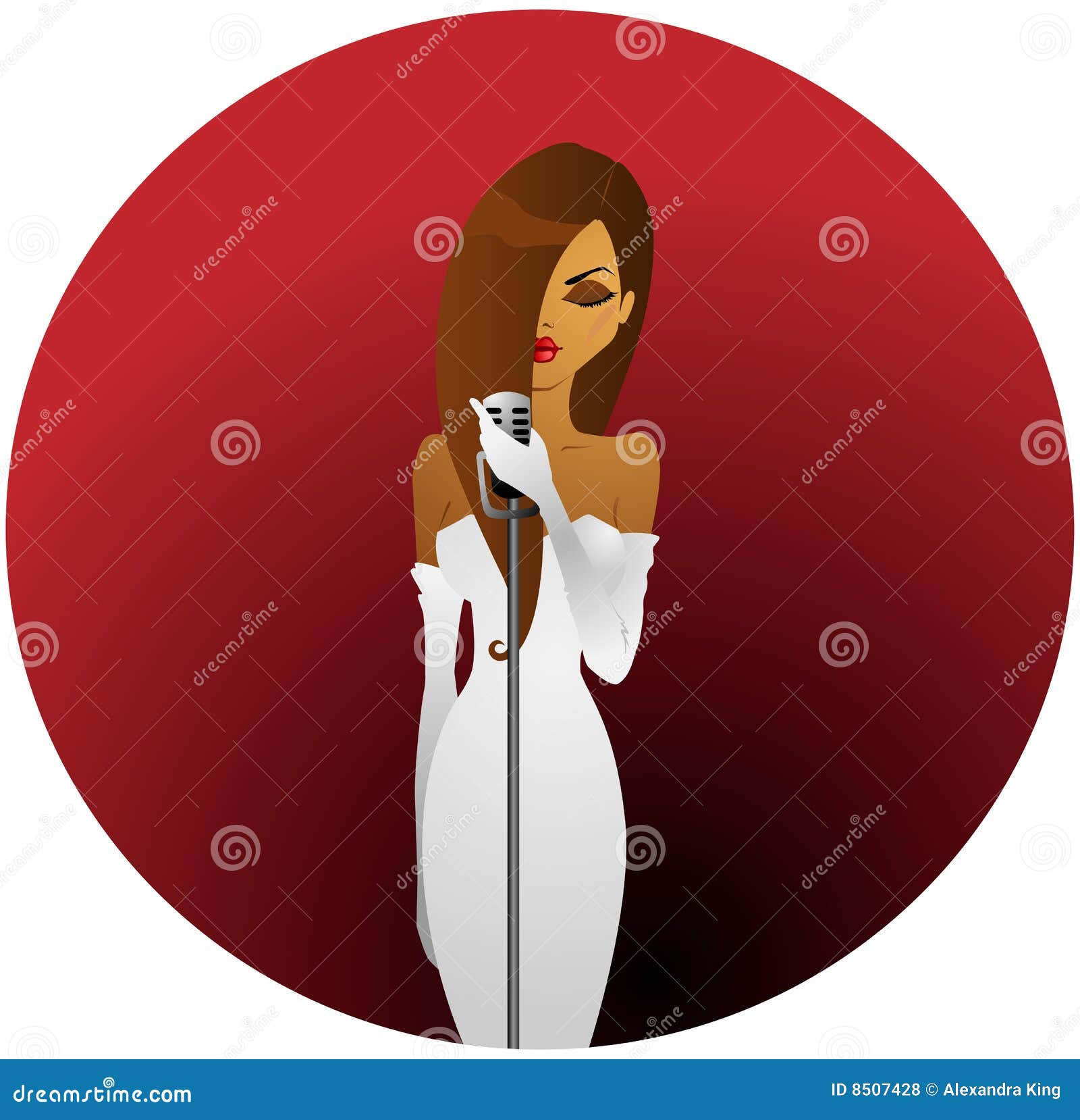 Diva In White Stock Vector Illustration Of Performance 8507428 diva-in-white-stock-vector-illustration-of-performance-8507428