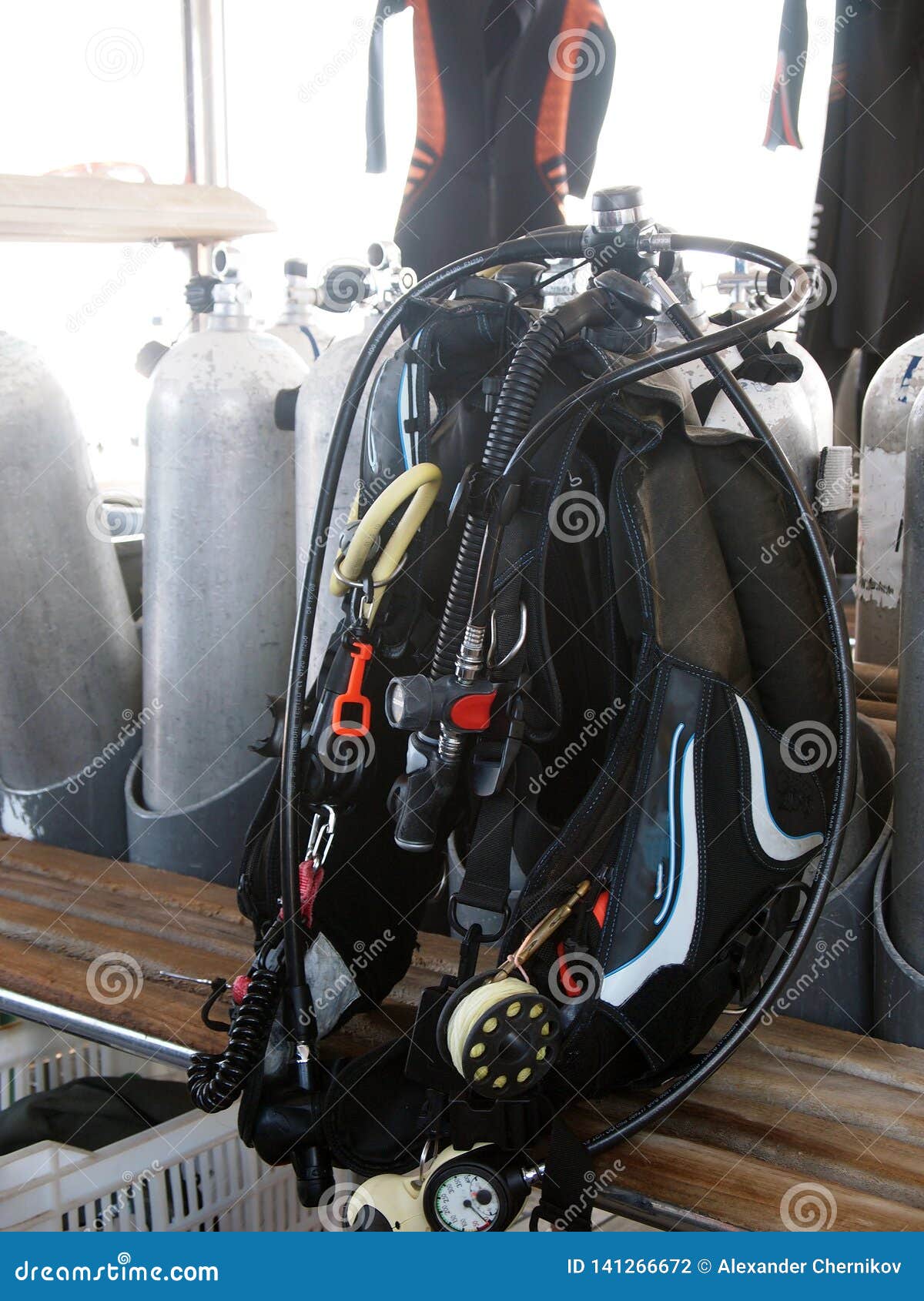 Dive Boat, Diving Equipment. Stock Photo Image of dive, divers 141266672