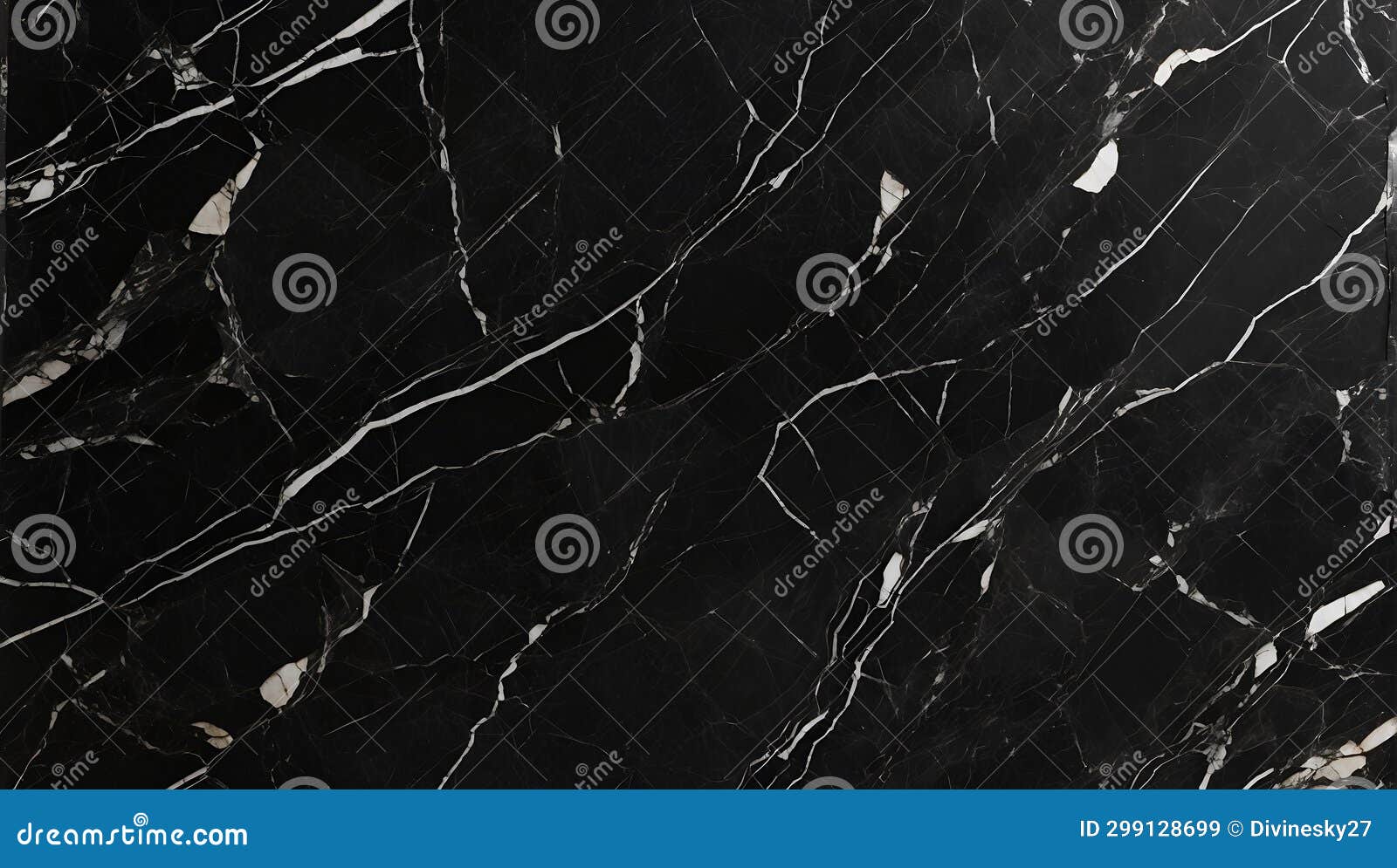 midnight elegance: nero marquina marble veins. ai generate