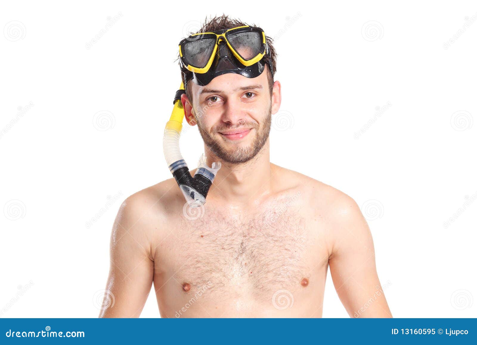 Diver in bathing clothes stock image. Image of plastic 13160595