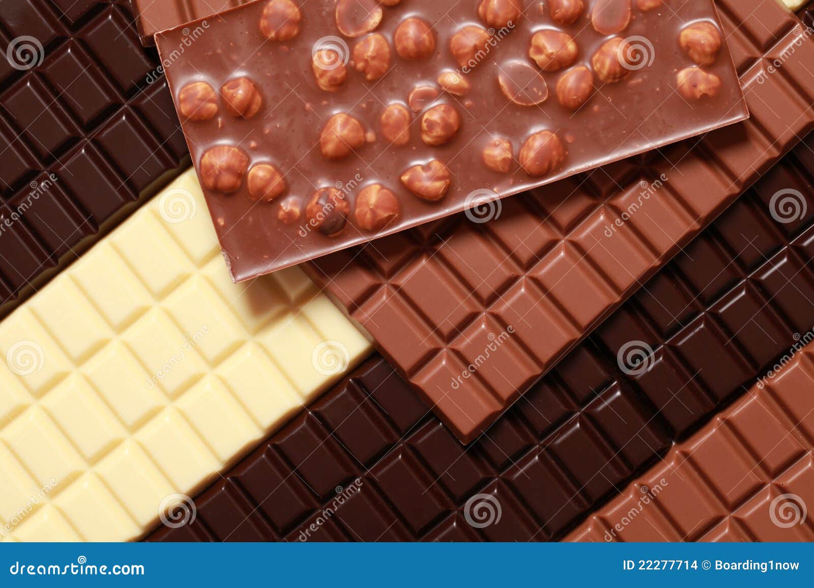 Diversas Clases De Chocolate Foto de archivo Imagen de avellana