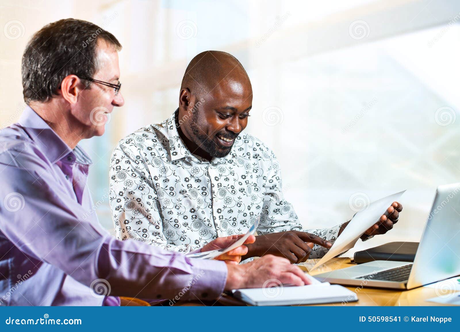 Diverse Business Partners Working Together. Stock Image - Image of ...