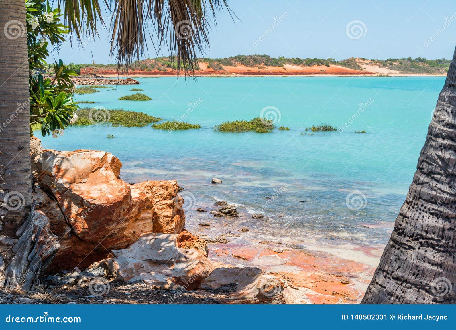 the diverse colours and beauty of broome with red earth, yellow sand and turquoise waters