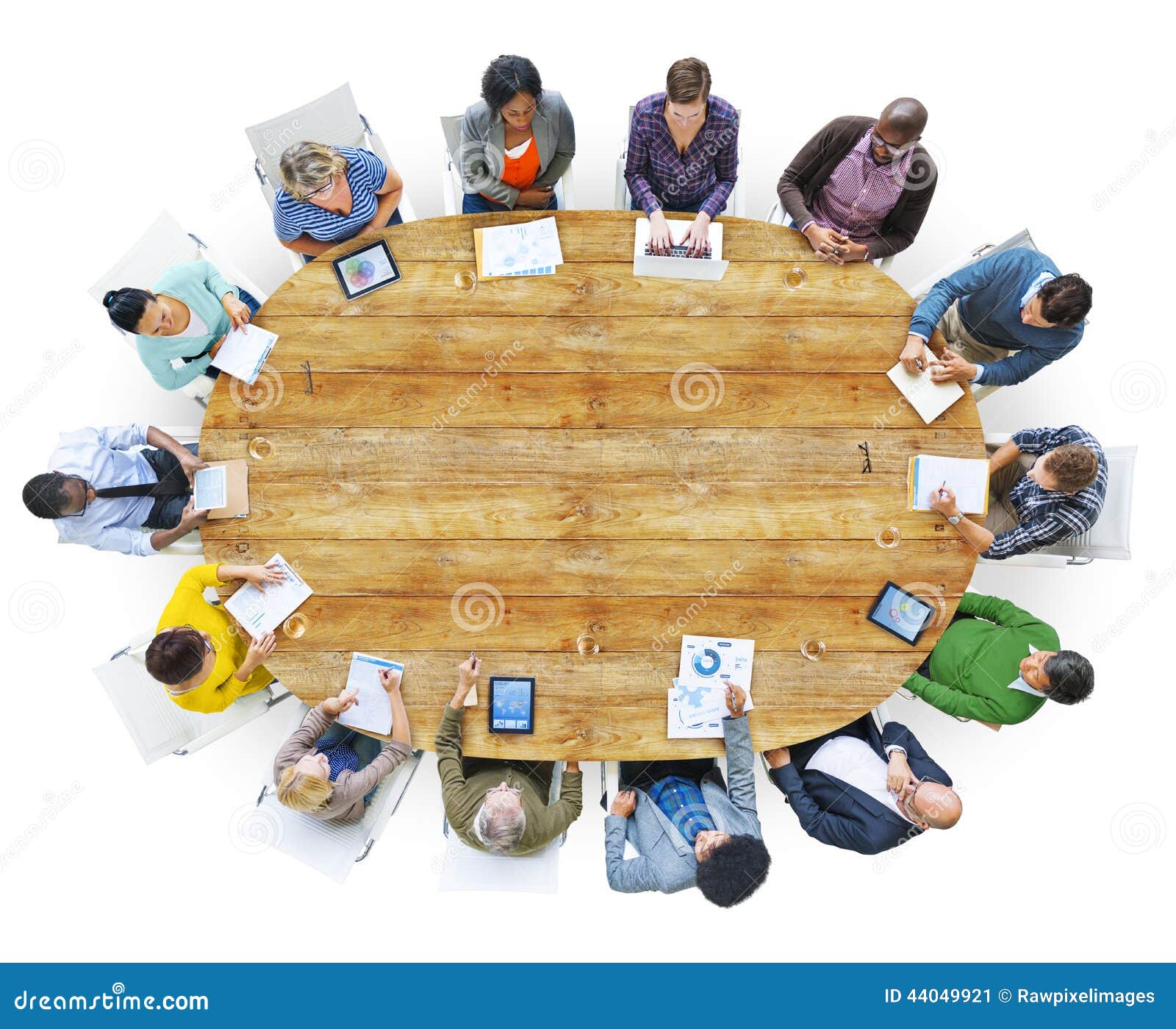 diverse people working around the conference table
