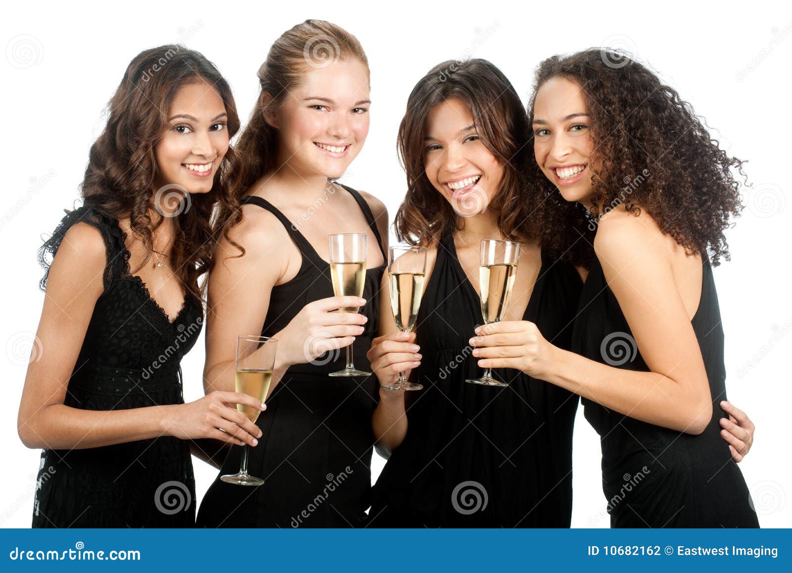 Diverse Teenagers with Wineglasses Stock Photo - Image of teenagers ...