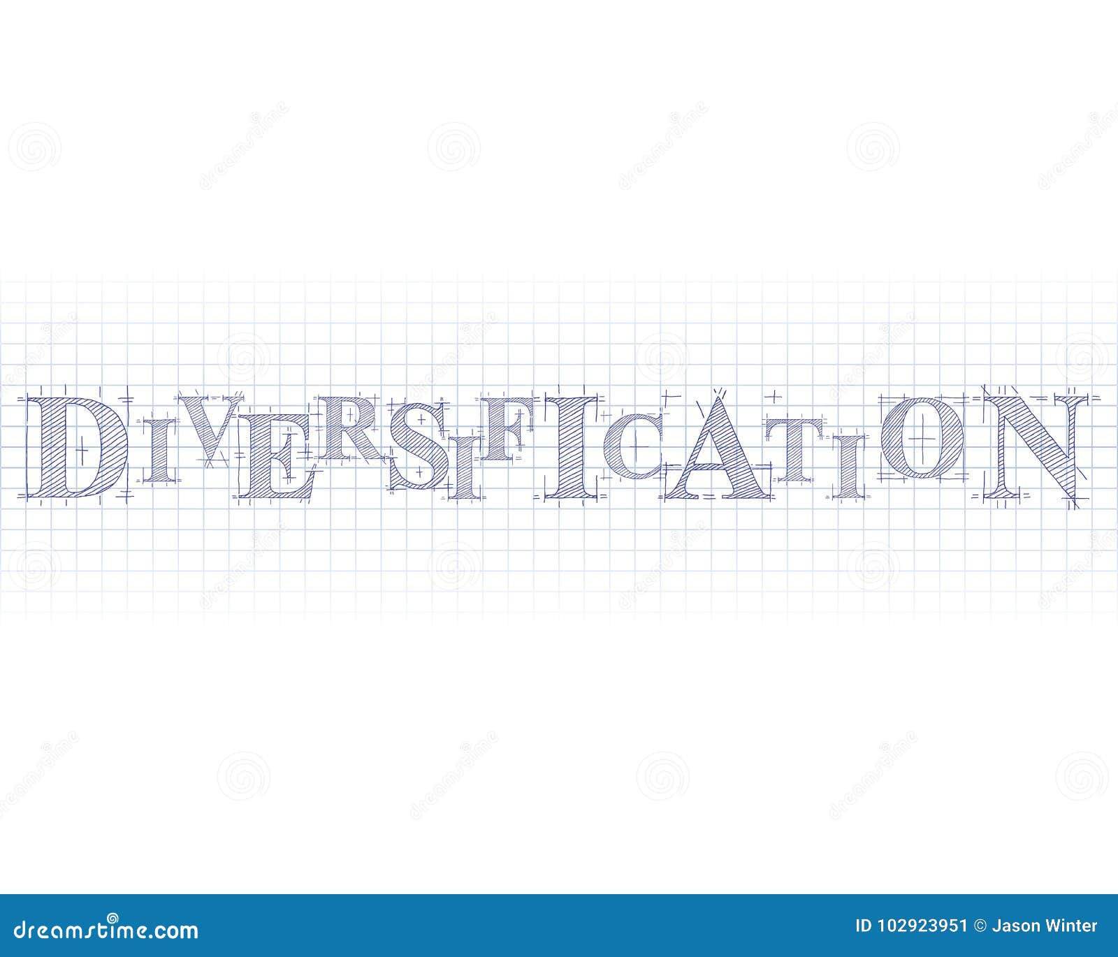 diversification technical word stock vector illustration word technical
