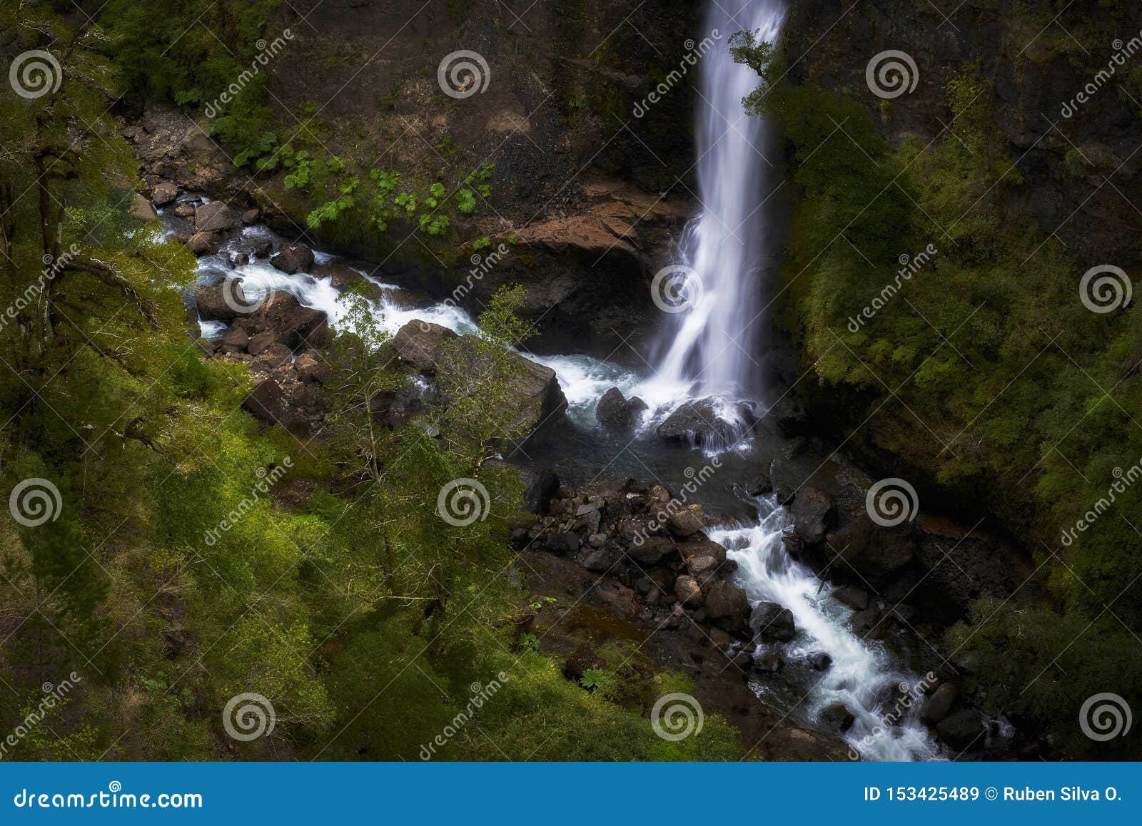 beautiful natural landscapes of waterfalls with clean and pure waters