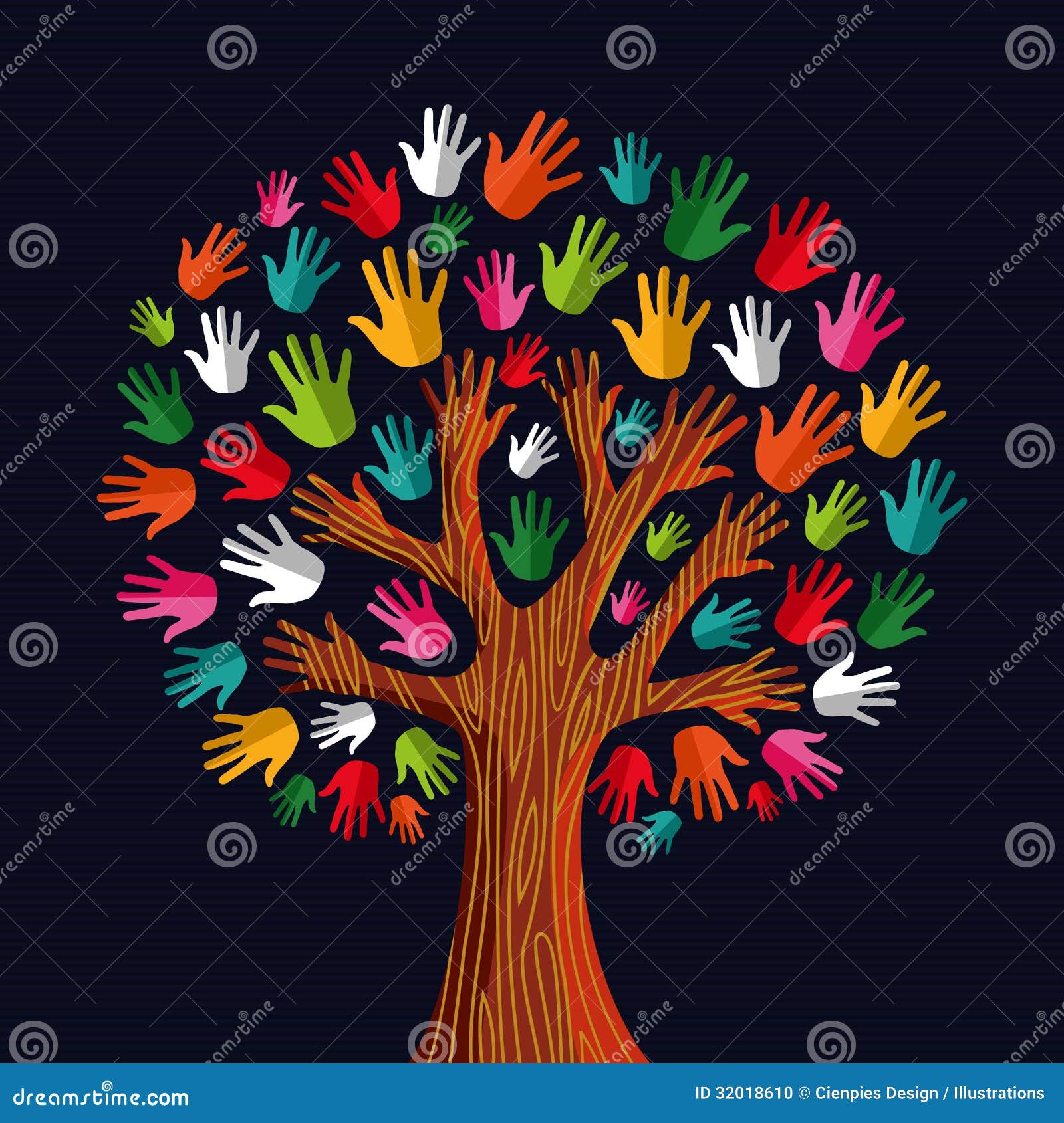 diversity tree hands