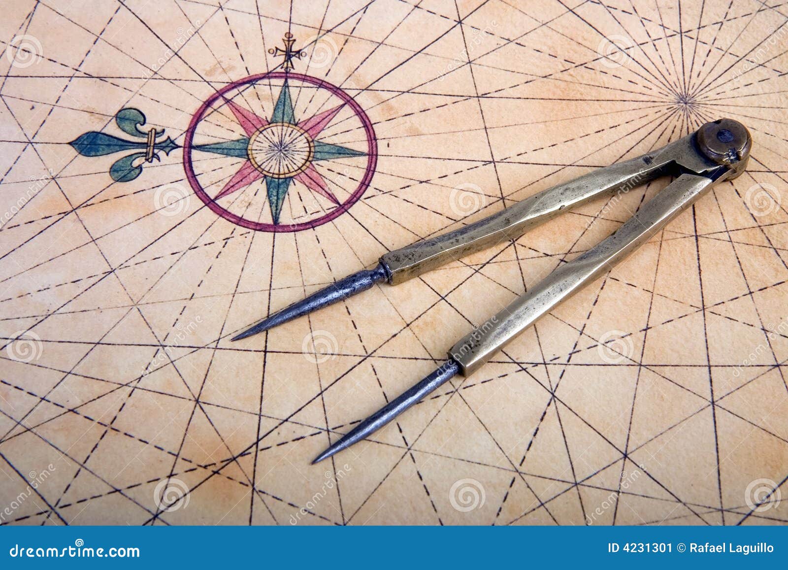 Dividers On A Map Stock Image Image 4231301