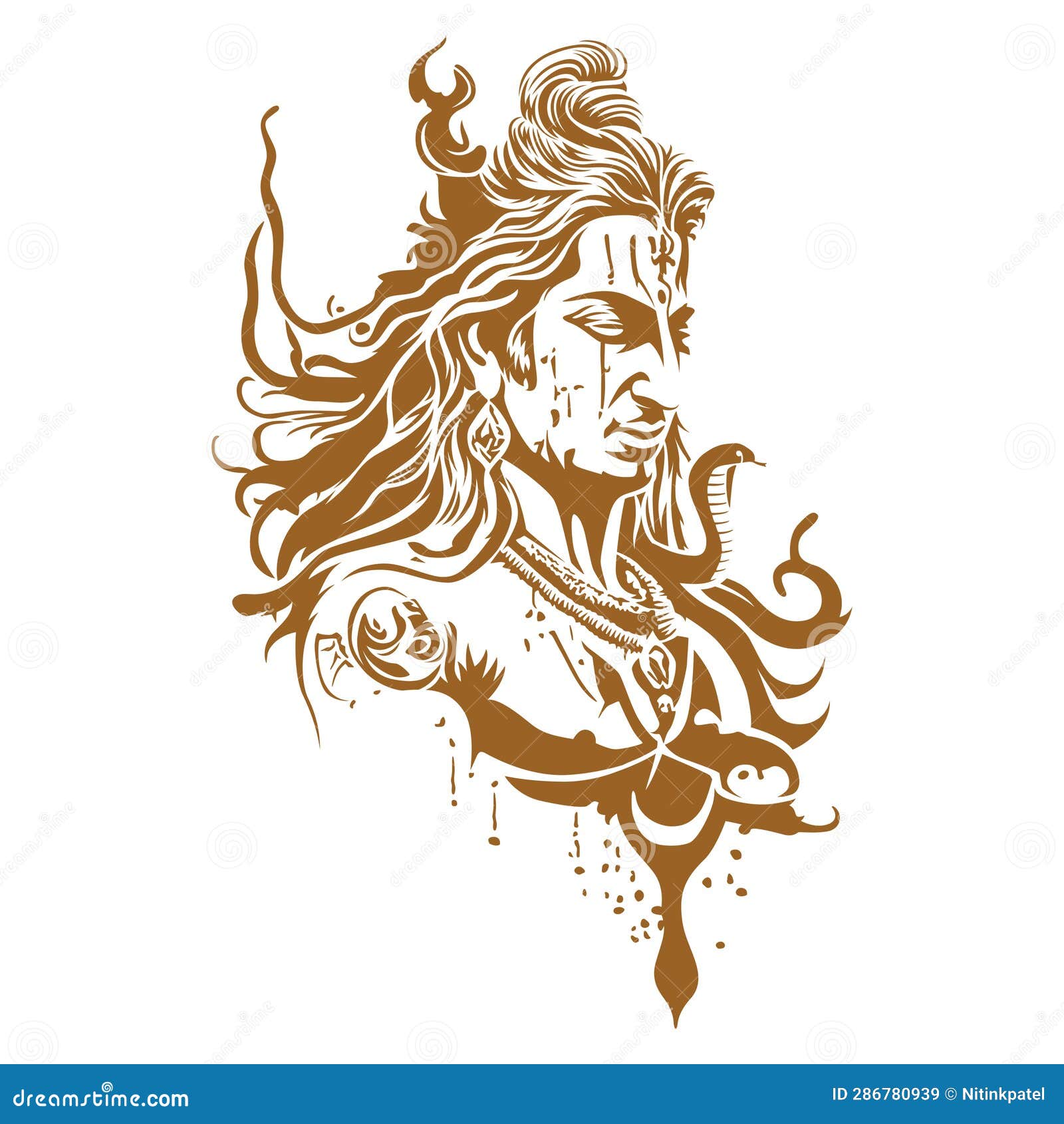 Lord Shiva Mahakal Printable Vector Stencil Art CartoonDealer lord-shiva-mahakal-printable-vector-stencil-art-cartoondealer