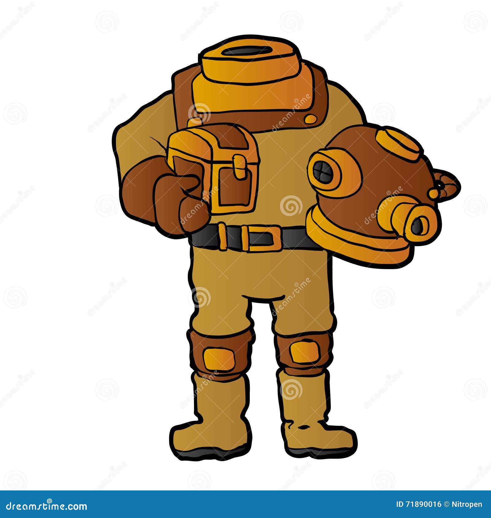 Antique Diving Suit RoyaltyFree Stock Photography