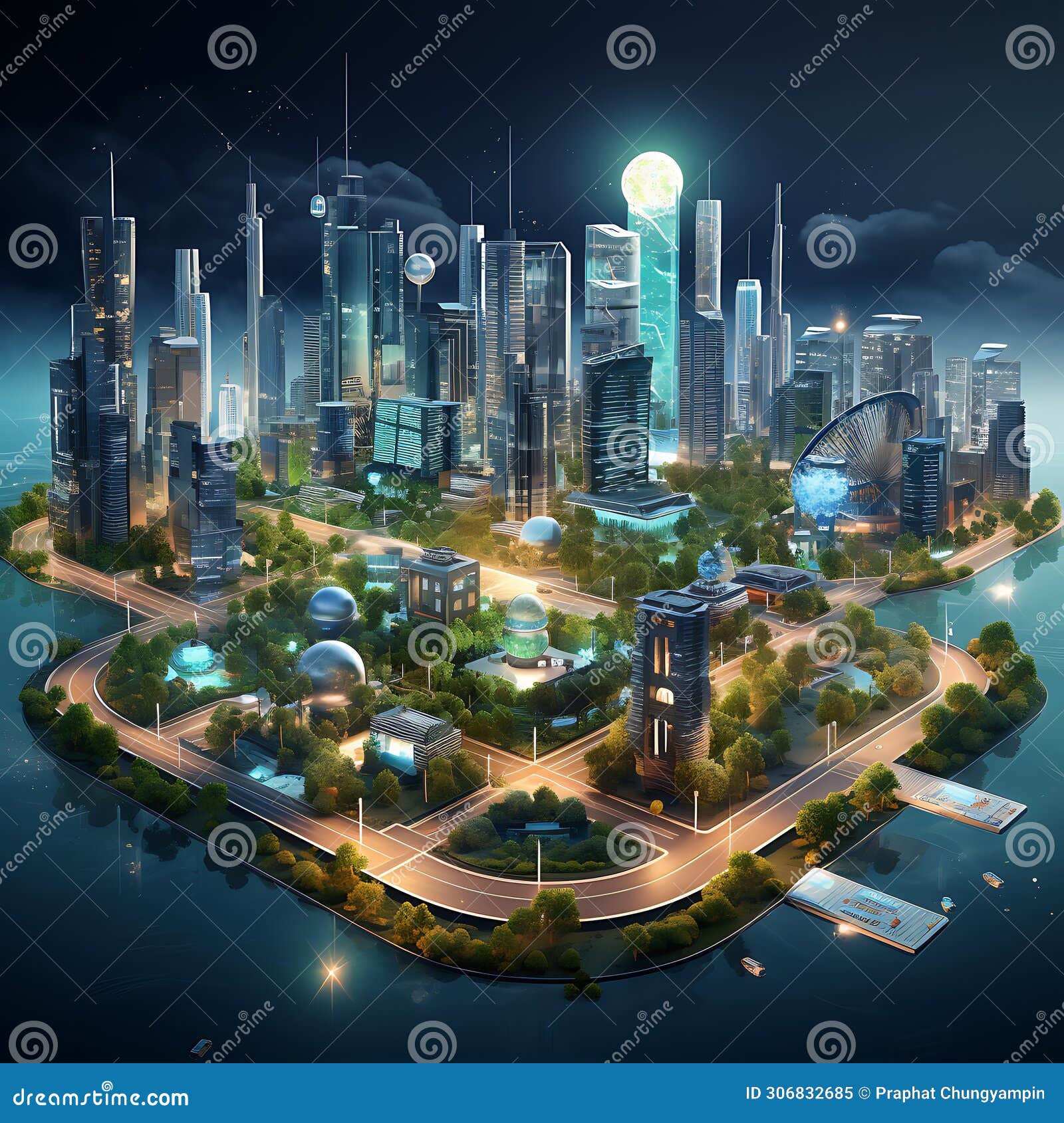 Diving into the Future of Urban Planning, this Image Highlights the Integration of Smart 