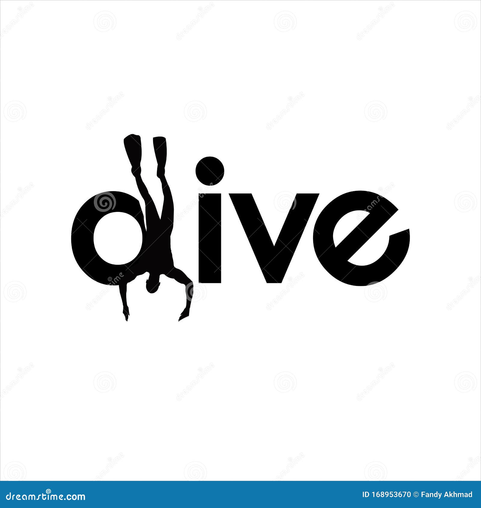 Diving Logo Design Vector Dive Underwater Icon Symbol Template Stock(00)