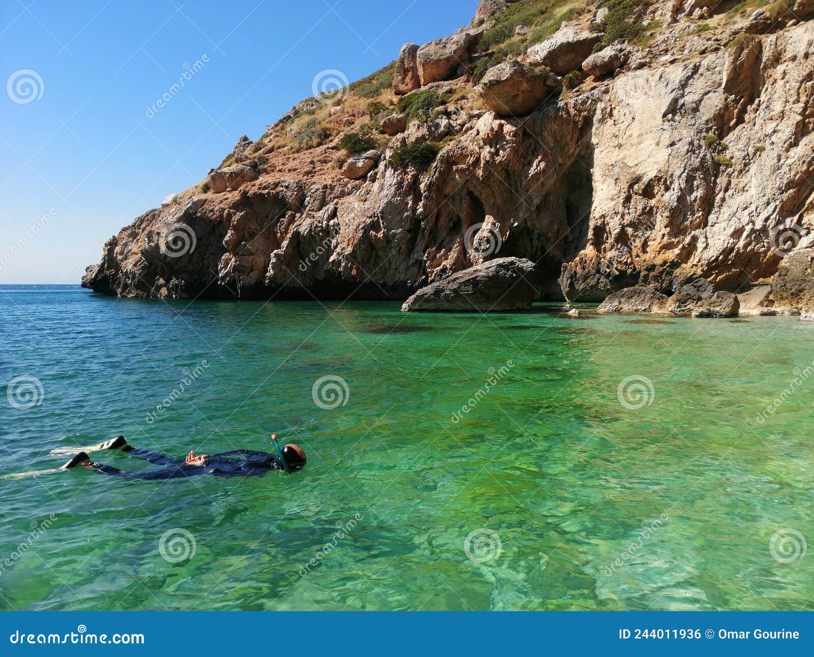 Diving the Mediterranean stock photo. Image of diving 244011936