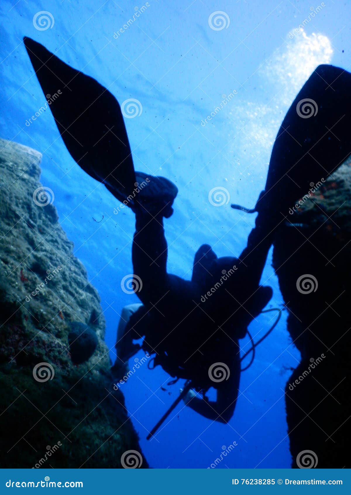 Diving Mediterranean stock image. Image of ocean, island 76238285