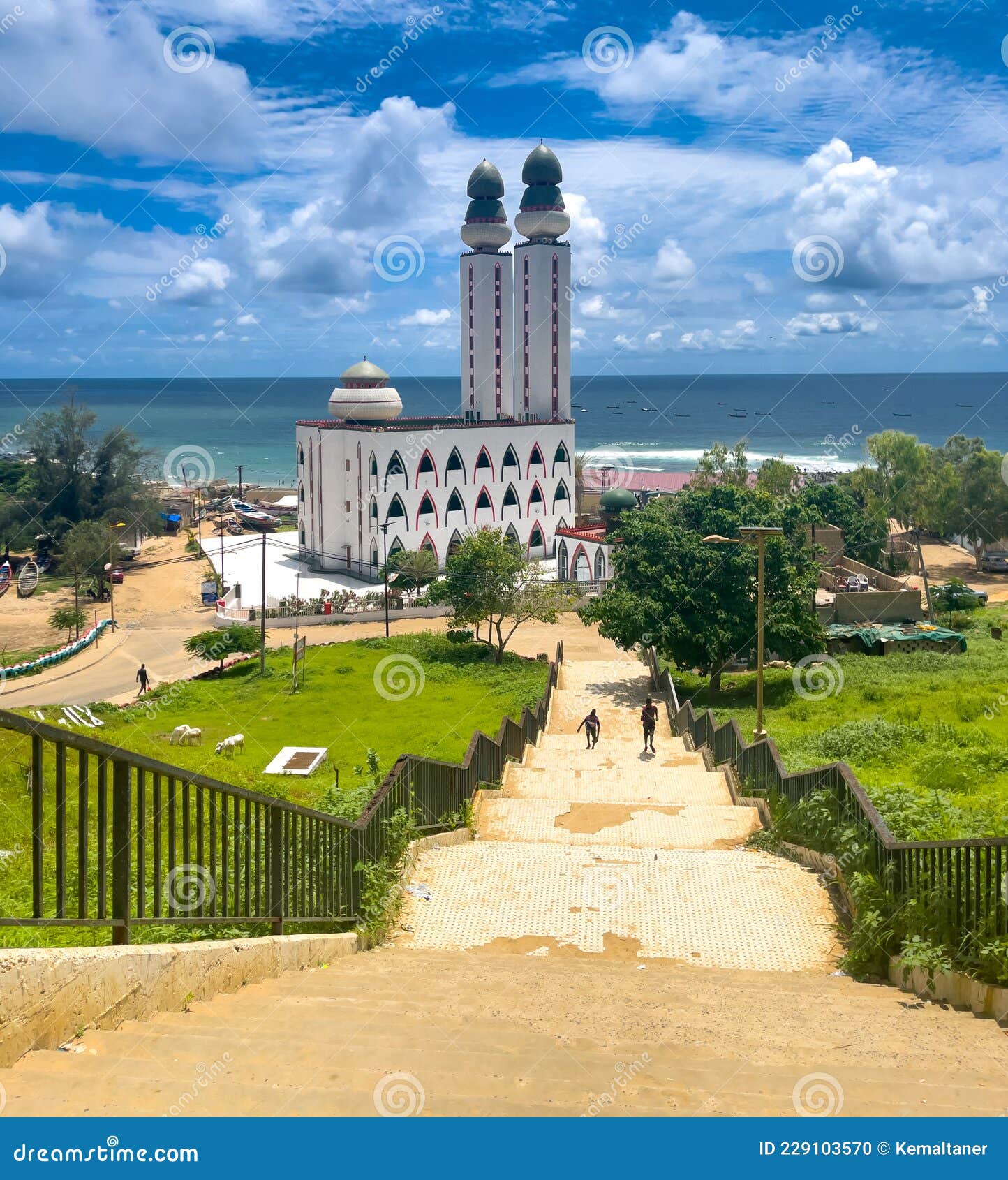 the divinity mosque, dakar, senegal, west africa