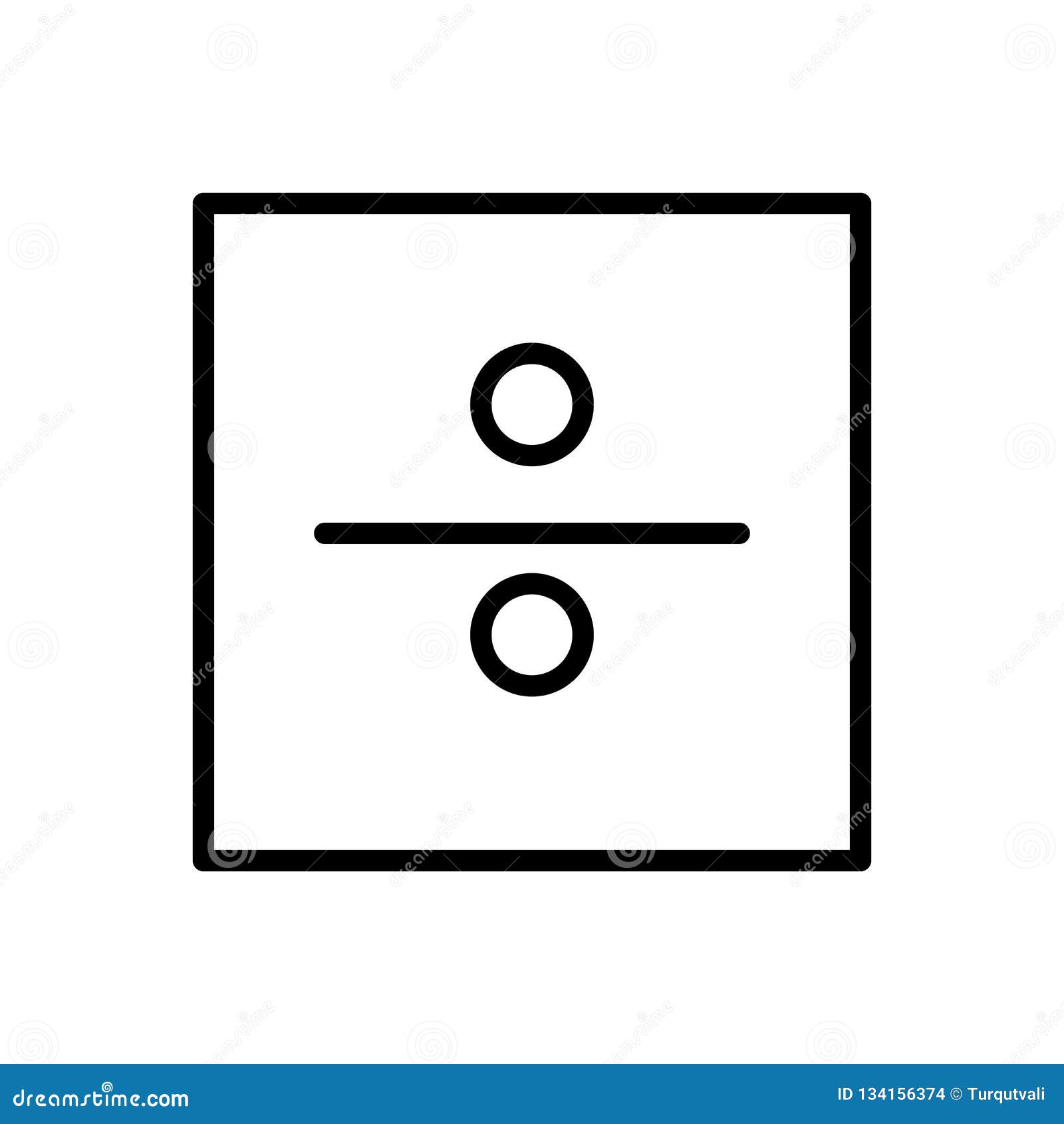 Division Icon Vector Isolated on White Background, Division Sign , Line